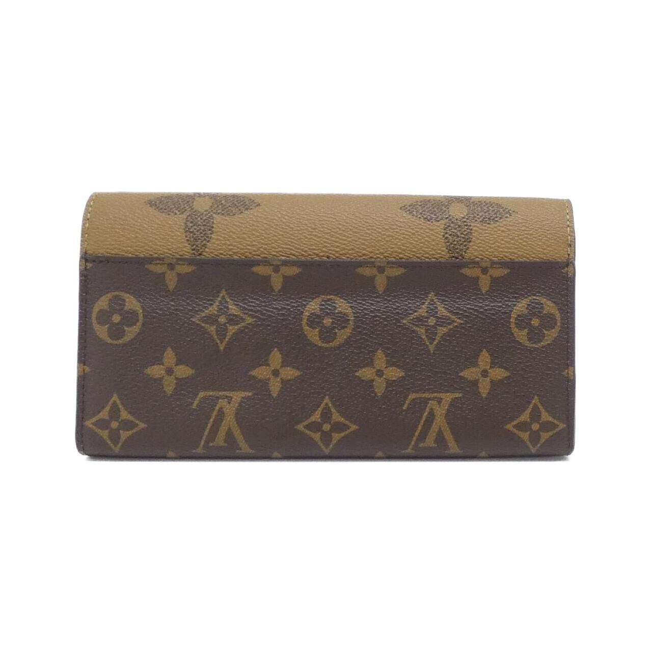 Louis Vuitton Louis Vuitton Louis Vuitton Monogram Portefeuille Sarah Long Wallet Textile Long Wallet M80726 DUTY FREE for USA Size ONE SIZE - 2 Thumbnail