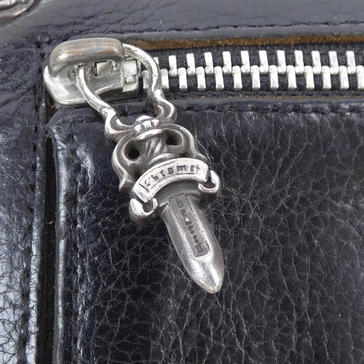 Chrome Hearts Chrome Hearts Chrome Hearts WAVE CROSS BTN Wallet Leather Long Wallet 224630405010900 DUTY FREE for USA Size ONE SIZE - 4 Thumbnail