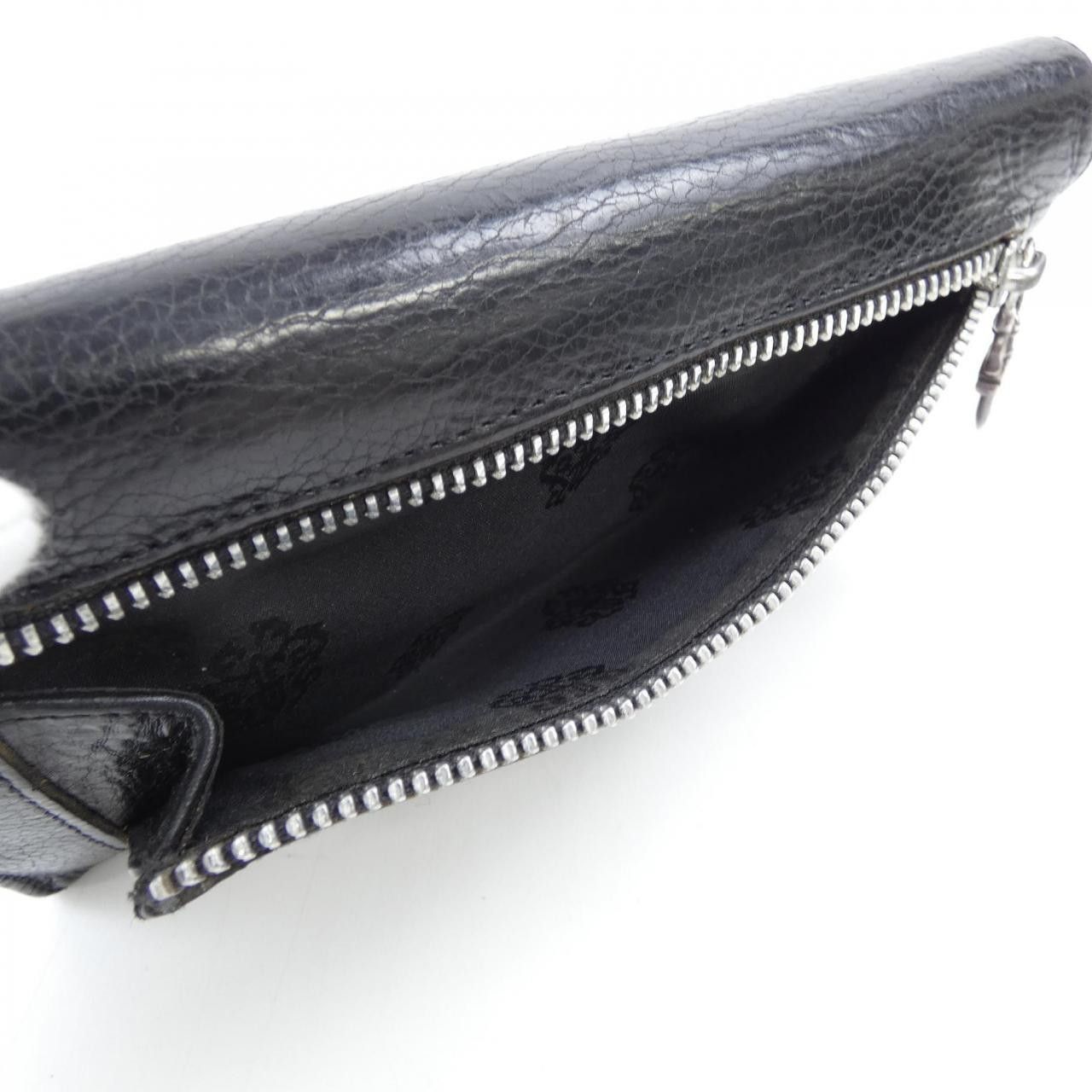 Chrome Hearts Chrome Hearts Chrome Hearts WAVE CROSS BTN Wallet Leather Long Wallet 224630405010900 DUTY FREE for USA Size ONE SIZE - 8 Thumbnail