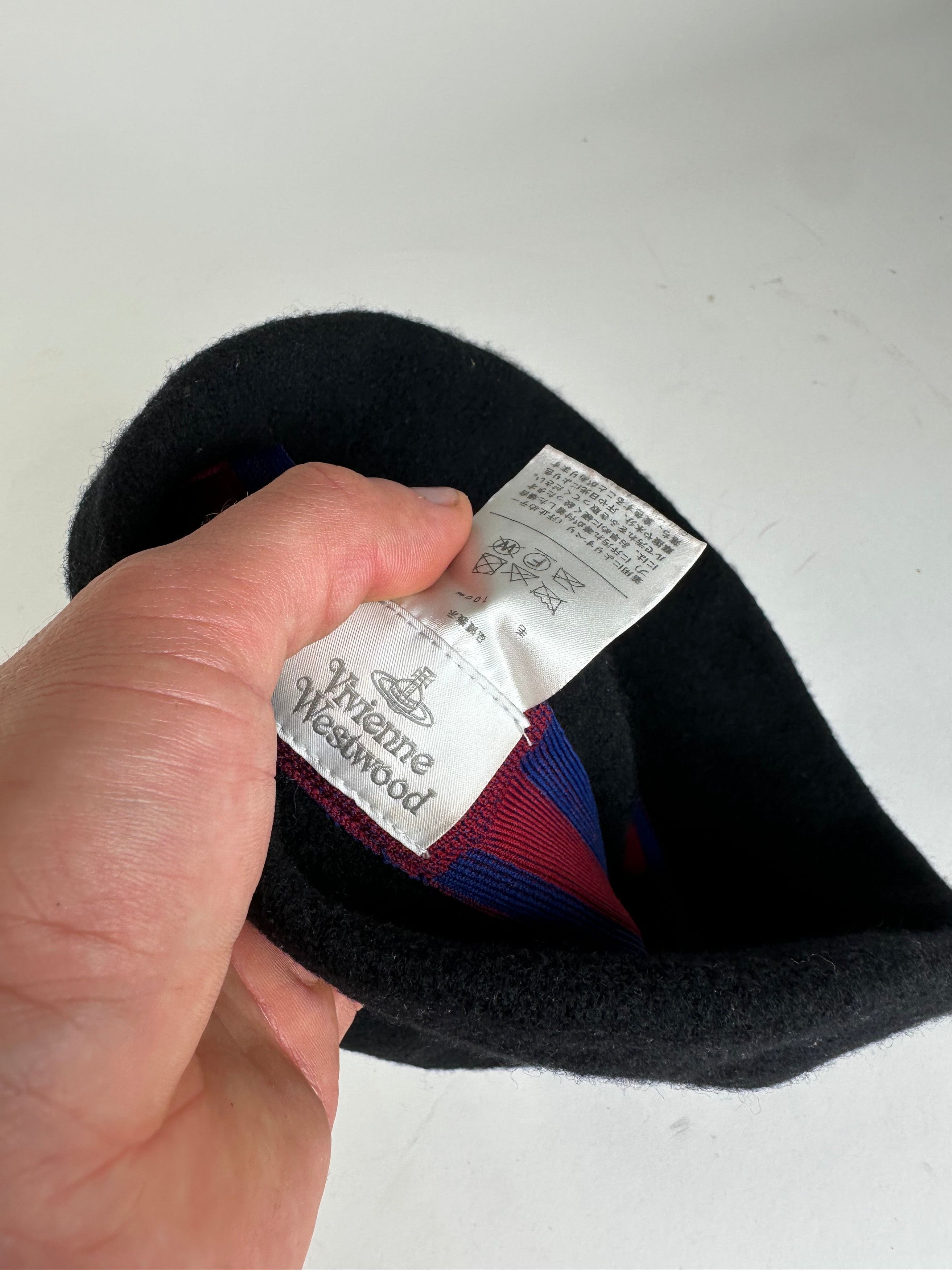 Vivienne Westwood Vintage Wool Bucket Hat Black Orb Size ONE SIZE - 5 Thumbnail