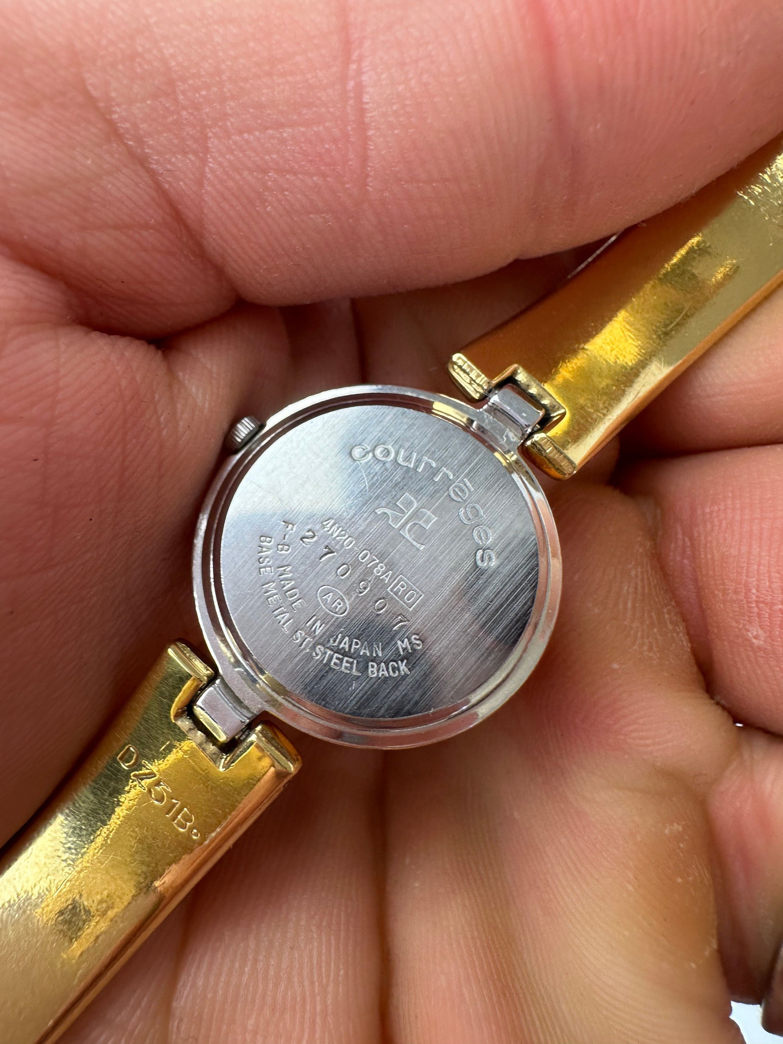 Courreges Vintage Paris Two-Tone Bangle Watch Size ONE SIZE - 2 Thumbnail
