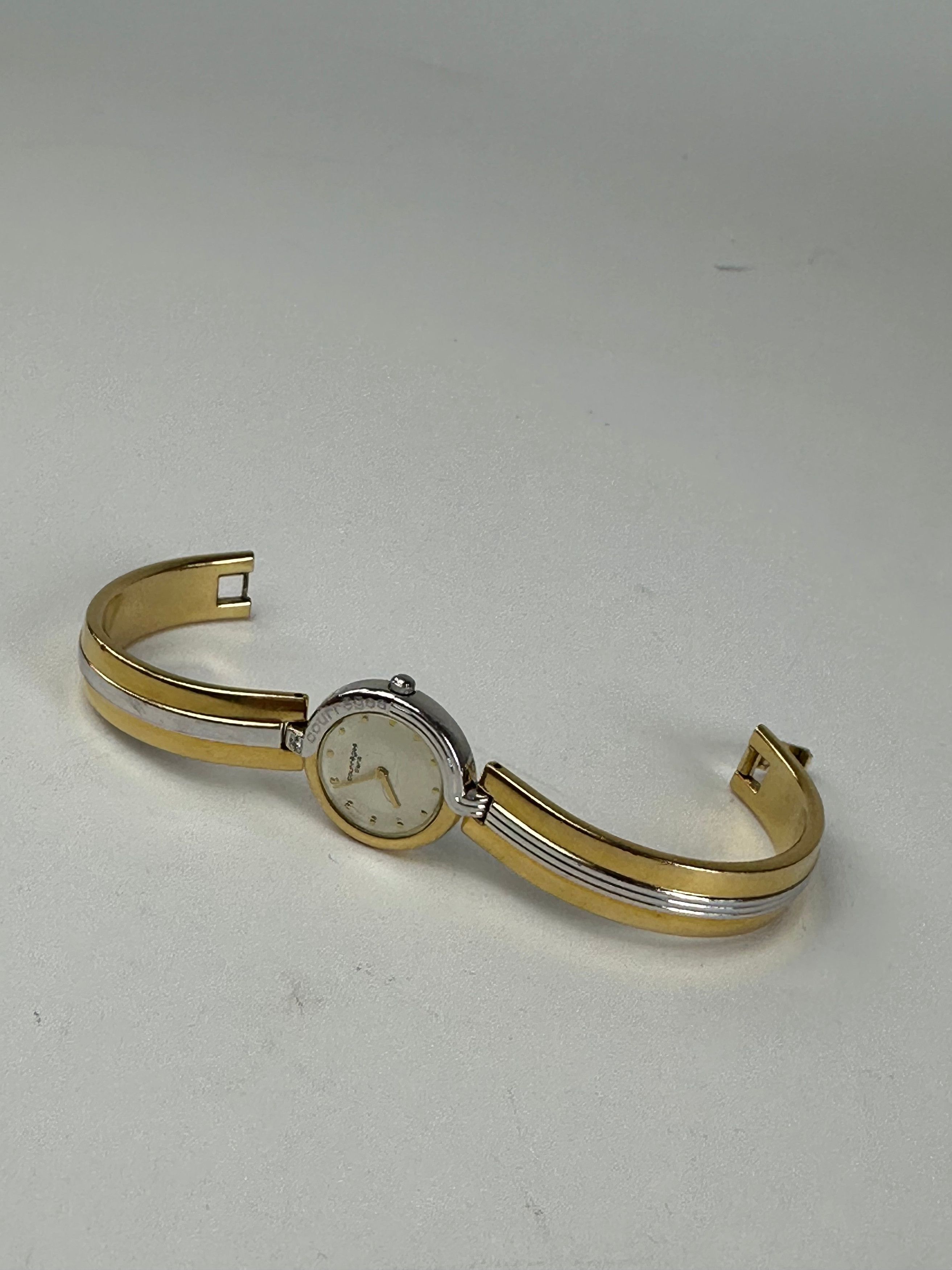 Courreges Vintage Paris Two-Tone Bangle Watch Size ONE SIZE - 6 Thumbnail
