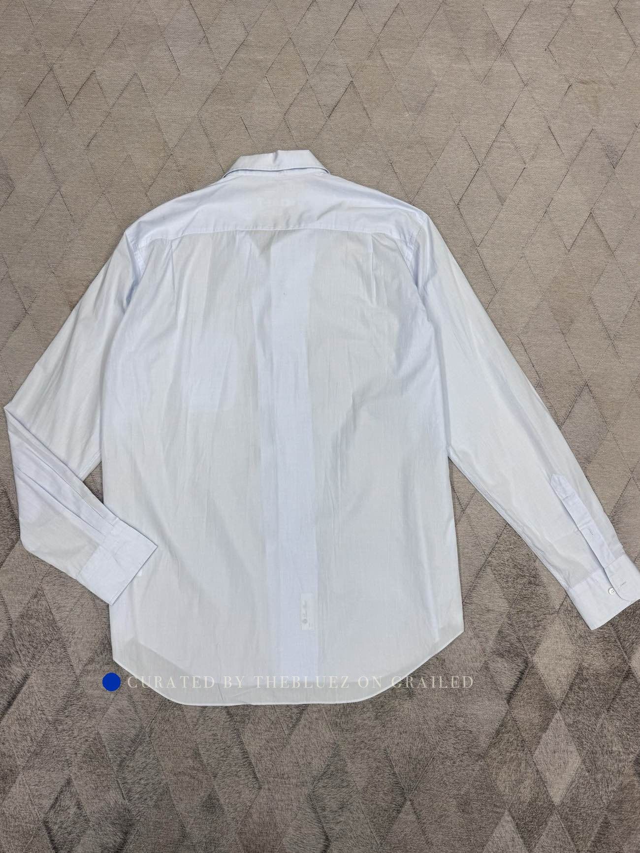 Loro Piana Blue Long-Sleeve Button-Up Shirt XXL Size US XXL / EU 58 / 5 - 2 Thumbnail