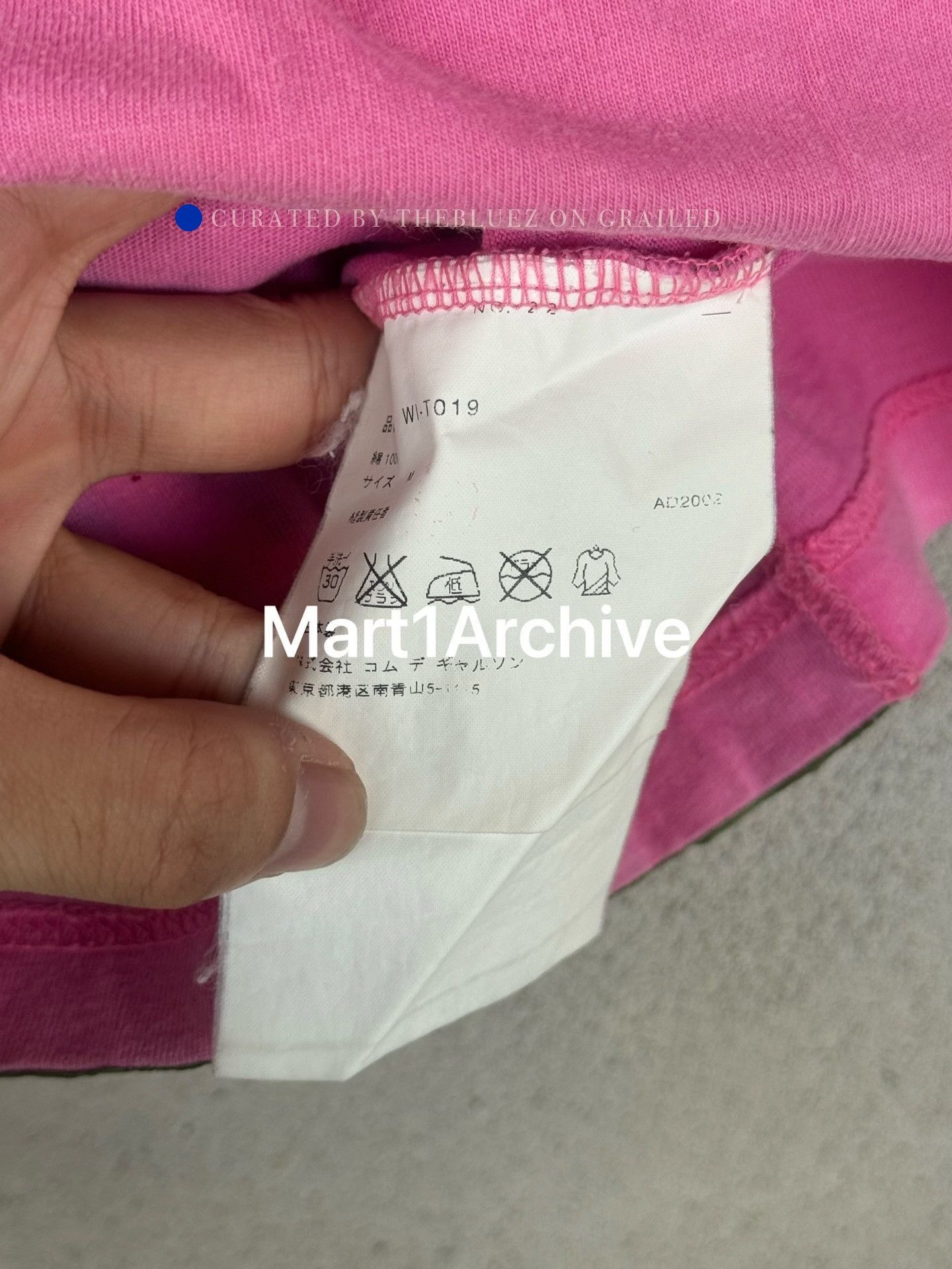 Junya Watanabe Pink Short Sleeve Graphic T-Shirt with Side Patterns Size US M / EU 48-50 / 2 - 8 Thumbnail