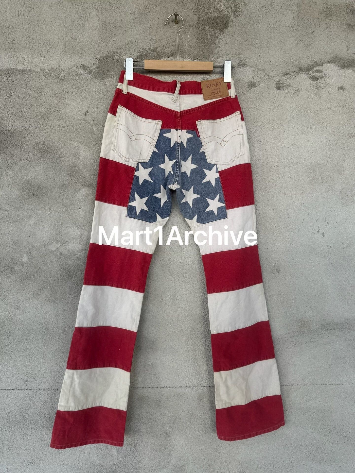 Hysteric Glamour American Flag Striped Denim Pants Size US 28 / EU 44 - 3 Thumbnail