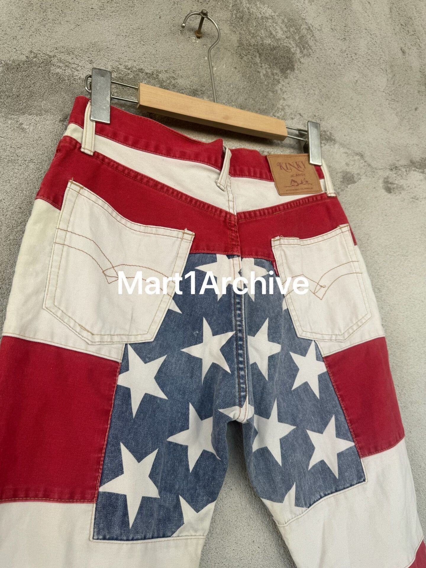 Hysteric Glamour American Flag Striped Denim Pants Size US 28 / EU 44 - 6 Thumbnail
