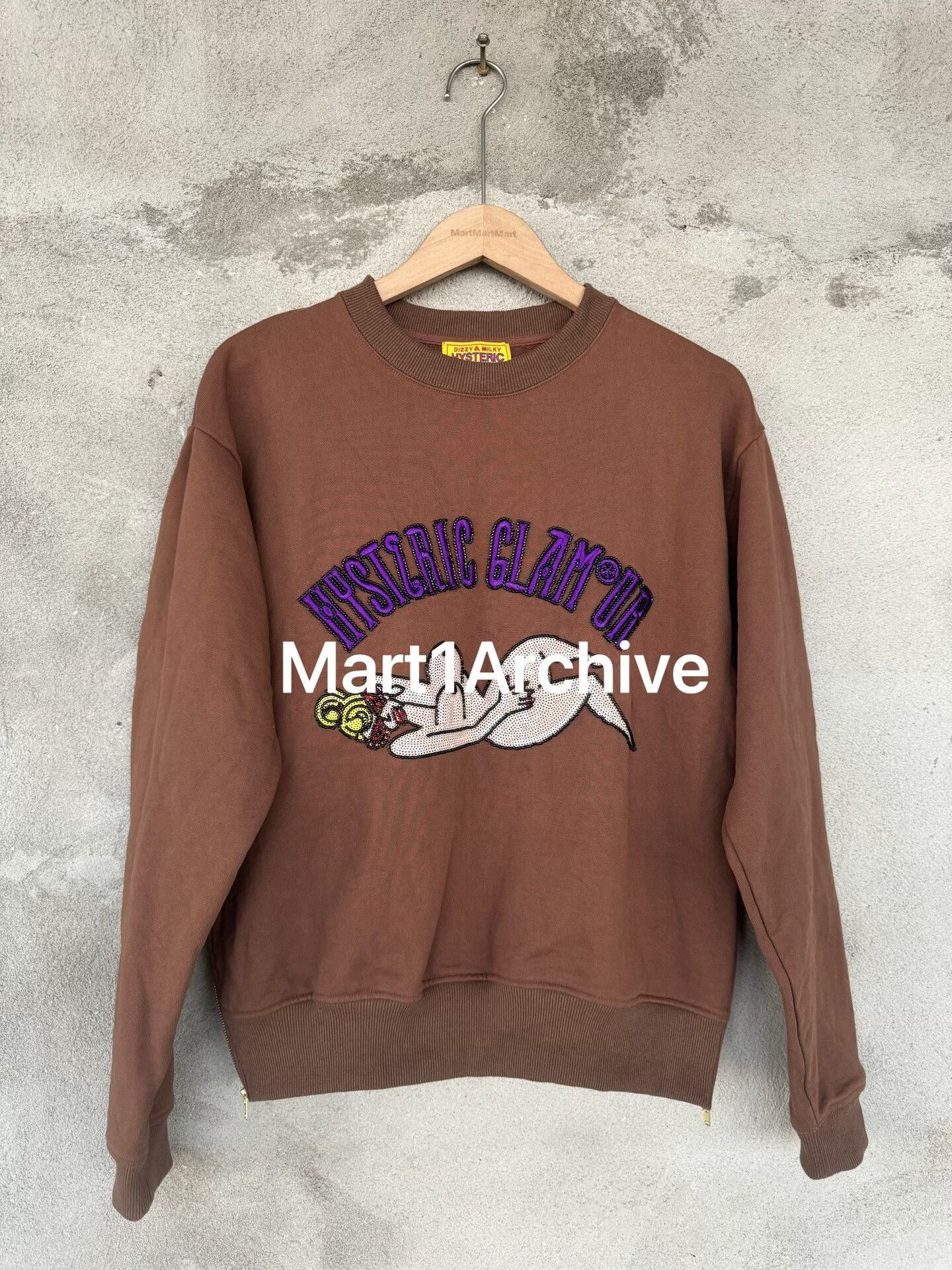 Hysteric Glamour Brown Long Sleeve Graphic Sweatshirt Size US M / EU 48-50 / 2 - 2 Thumbnail