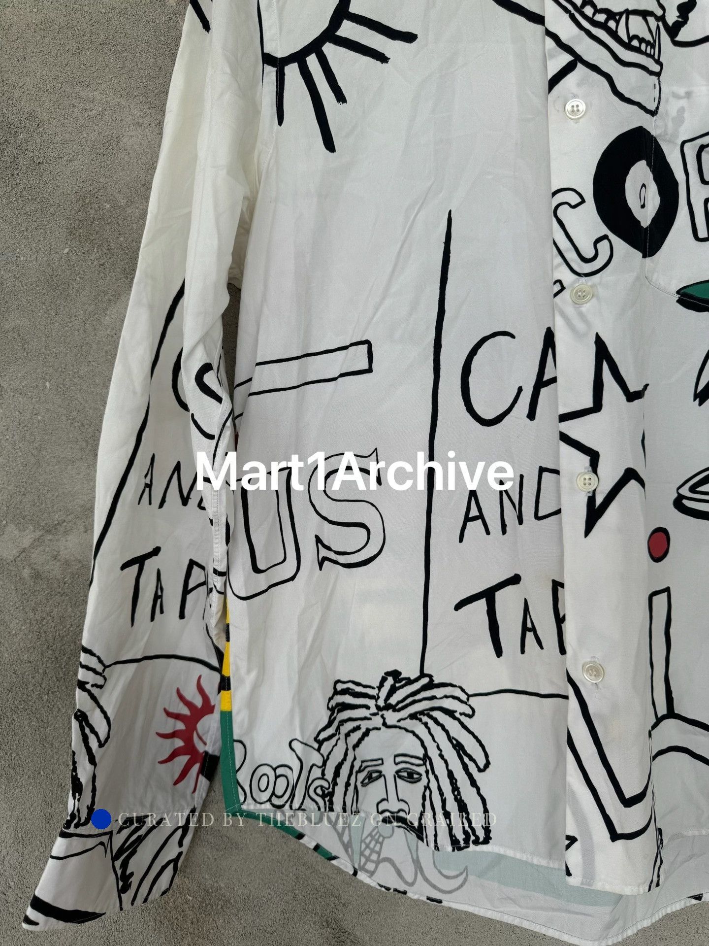 Junya Watanabe Multi-Color Graphic Print Long Sleeve Button-Up Size US M / EU 48-50 / 2 - 5 Thumbnail