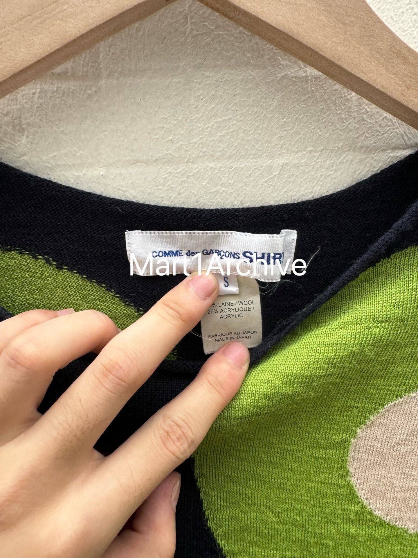 Comme des Garcons Multi Color Circle Pattern Long Sleeve Shirt Size US S / EU 44-46 / 1 - 5 Thumbnail