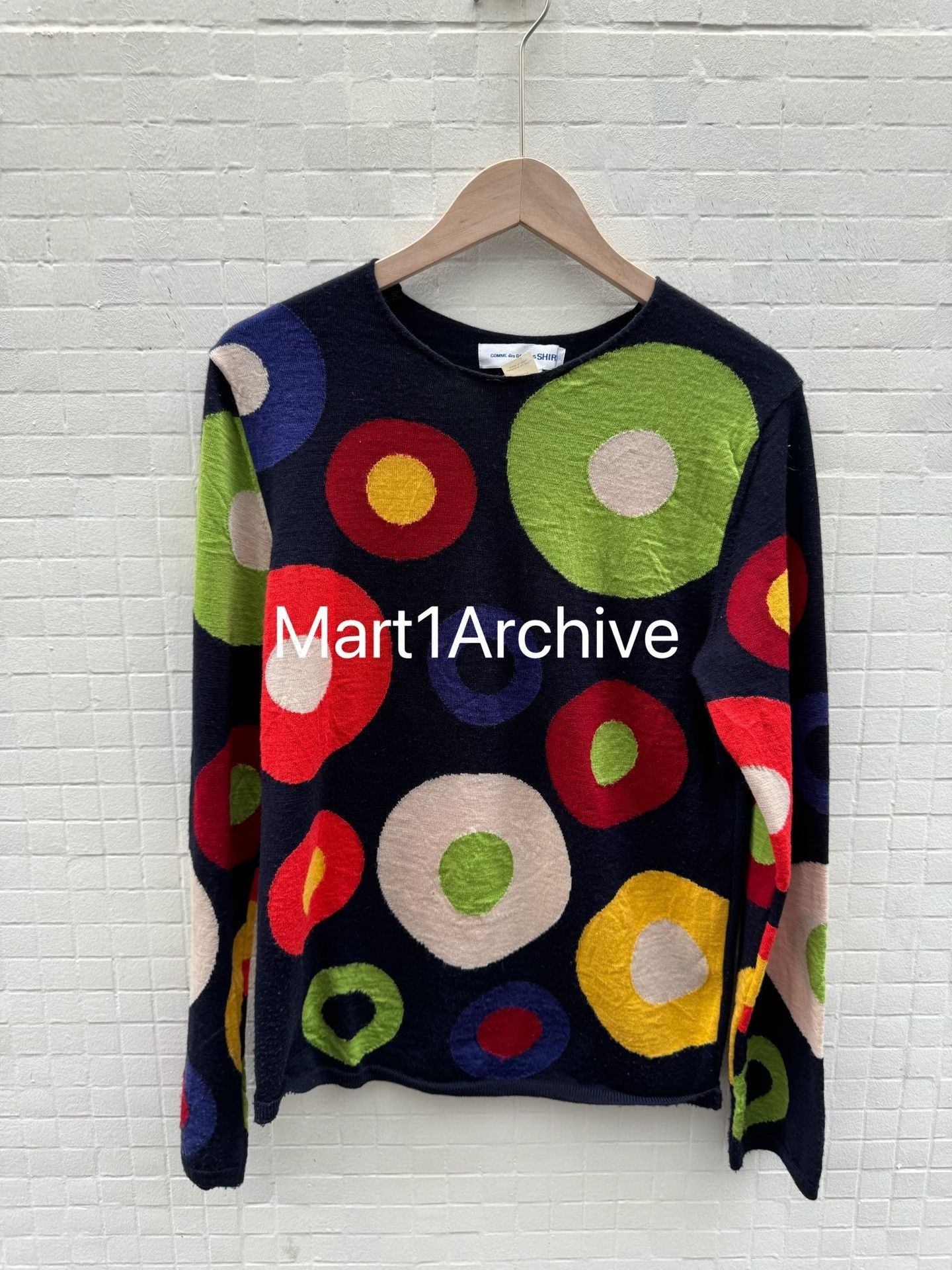 Comme des Garcons Multi Color Circle Pattern Long Sleeve Shirt Size US S / EU 44-46 / 1 - 2 Thumbnail