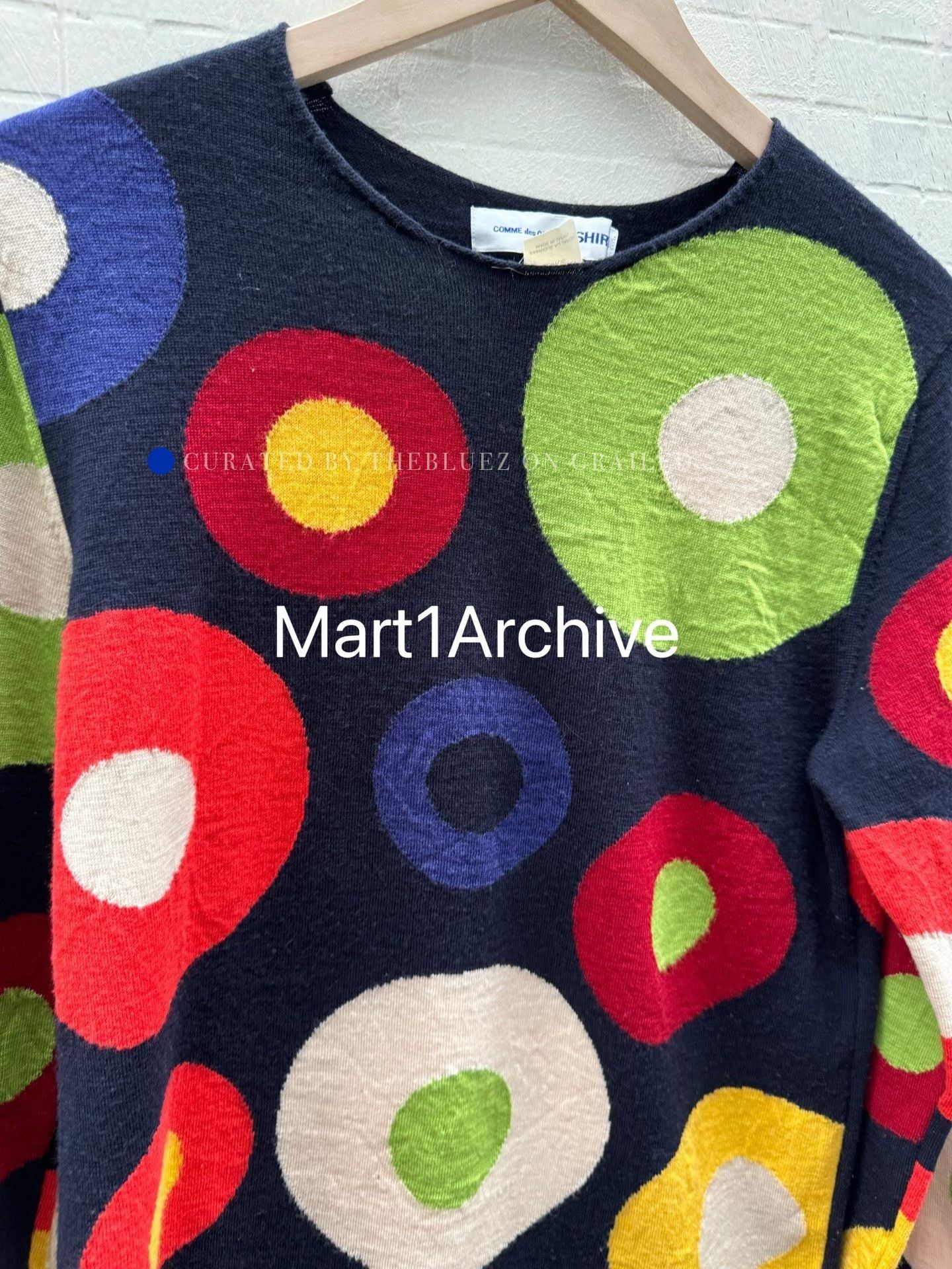 Comme des Garcons Multi Color Circle Pattern Long Sleeve Shirt Size US S / EU 44-46 / 1 - 4 Thumbnail