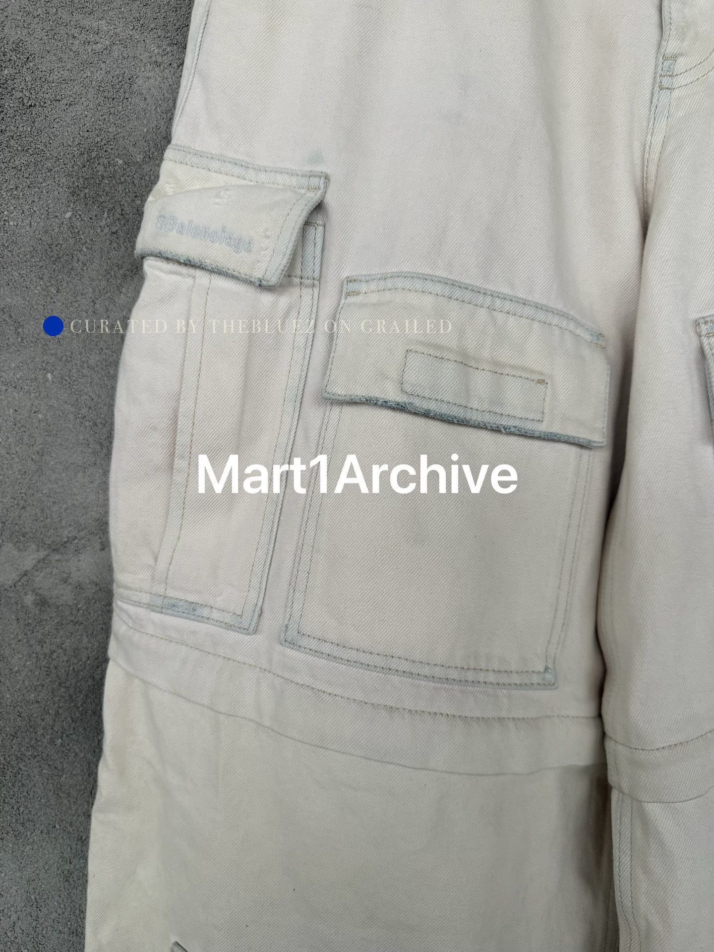 Balenciaga White Cargo Pants with Multiple Pockets Size 30 Size US 30 / EU 46 - 5 Thumbnail