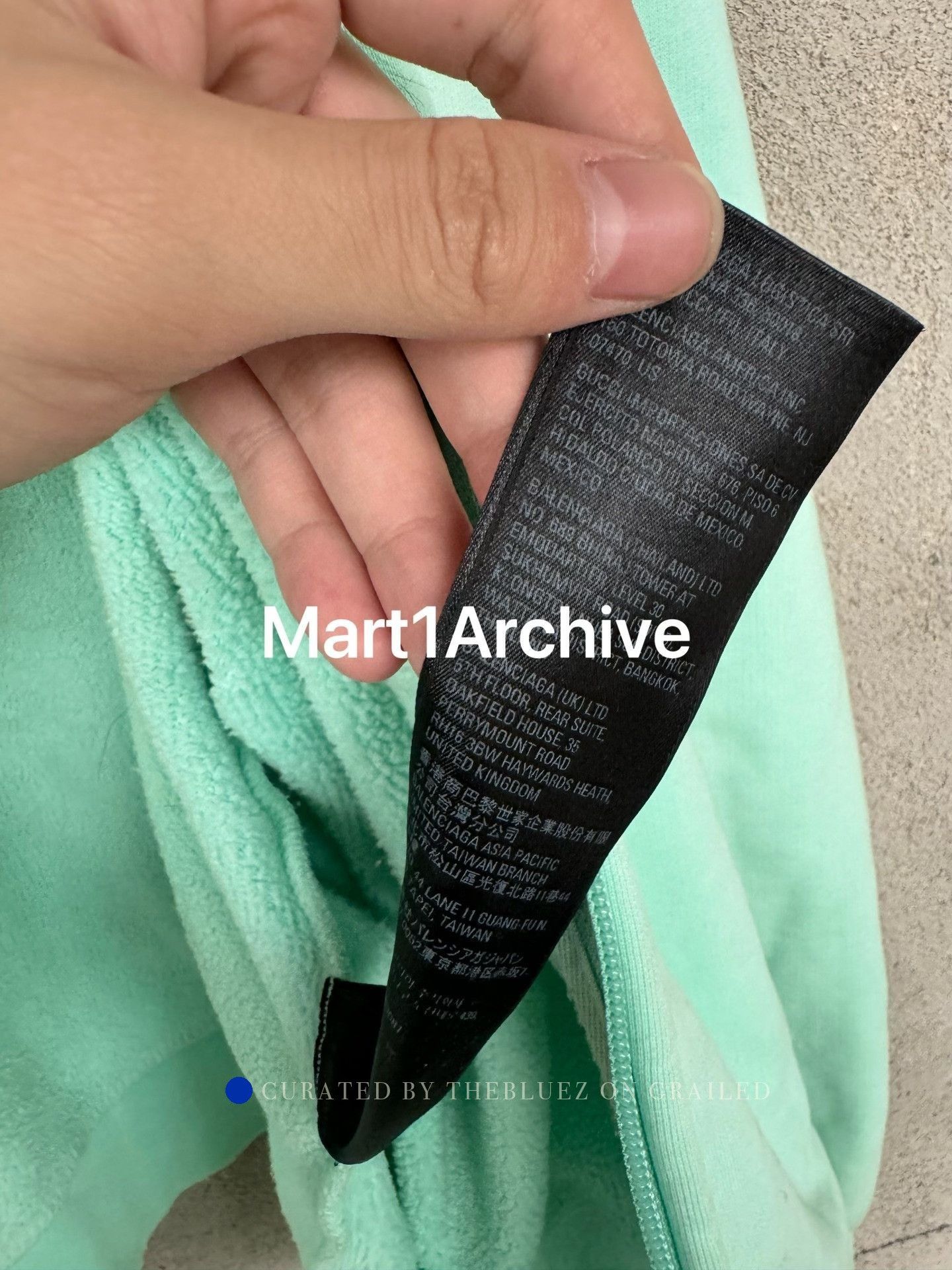 Balenciaga Green Zip-Up Hoodie with Front Pocket, Size M Size US M / EU 48-50 / 2 - 7 Thumbnail