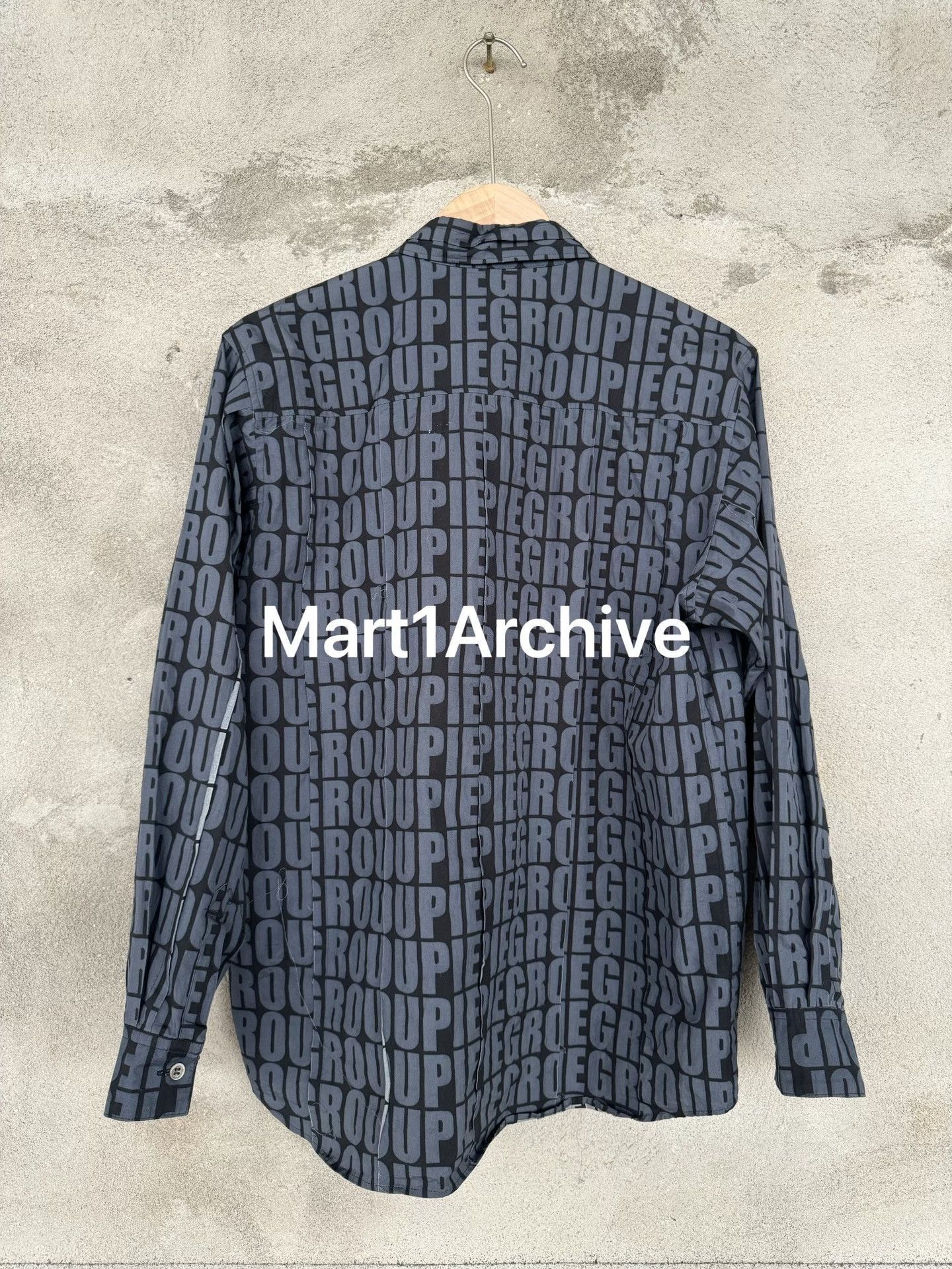 Undercover Black Letter Pattern Long Sleeve Button-Up Shirt Size US M / EU 48-50 / 2 - 3 Thumbnail