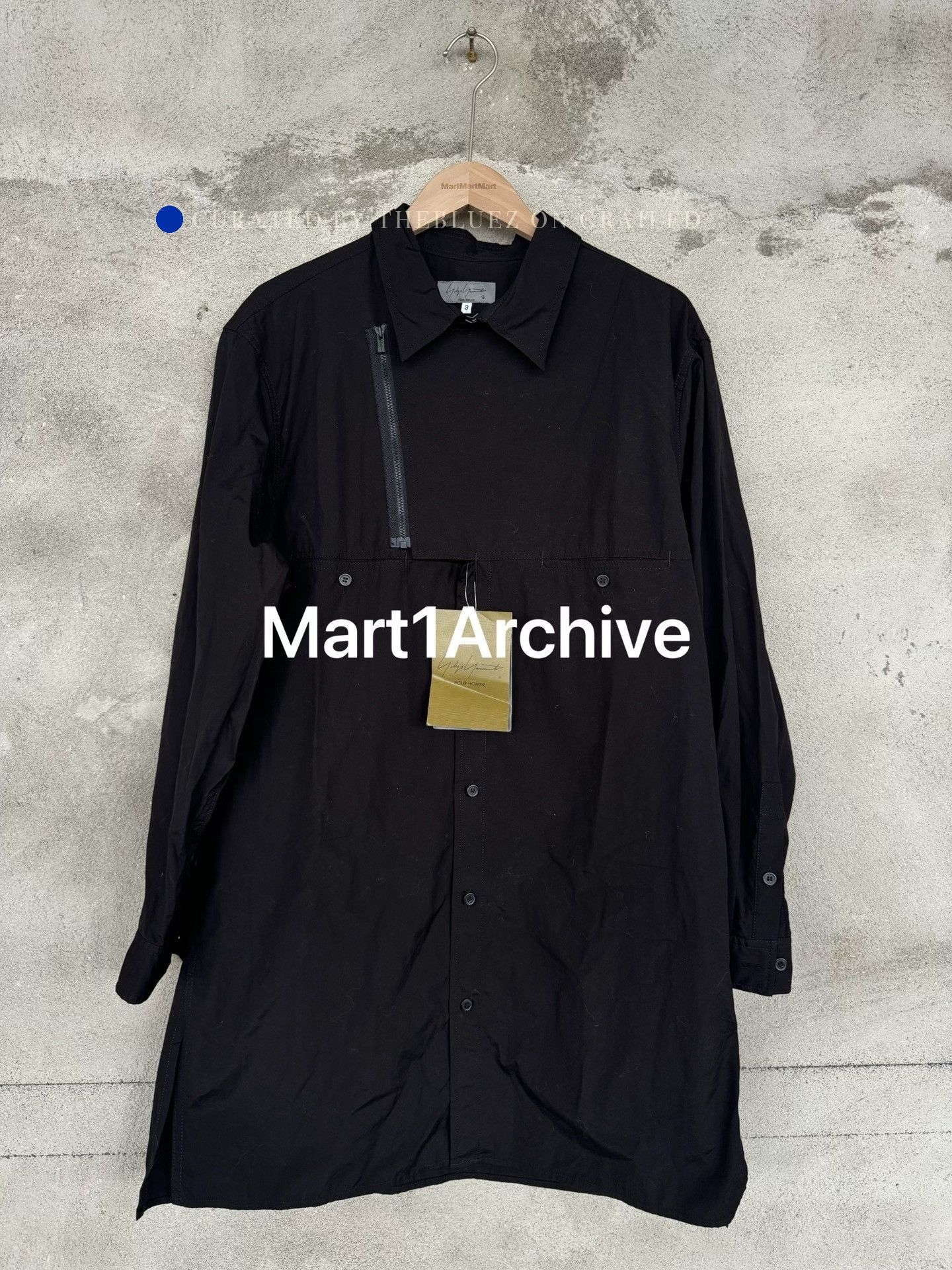 Yohji Yamamoto Black Long Sleeve Button-Up Shirt Size US L / EU 52-54 / 3 - 2 Thumbnail