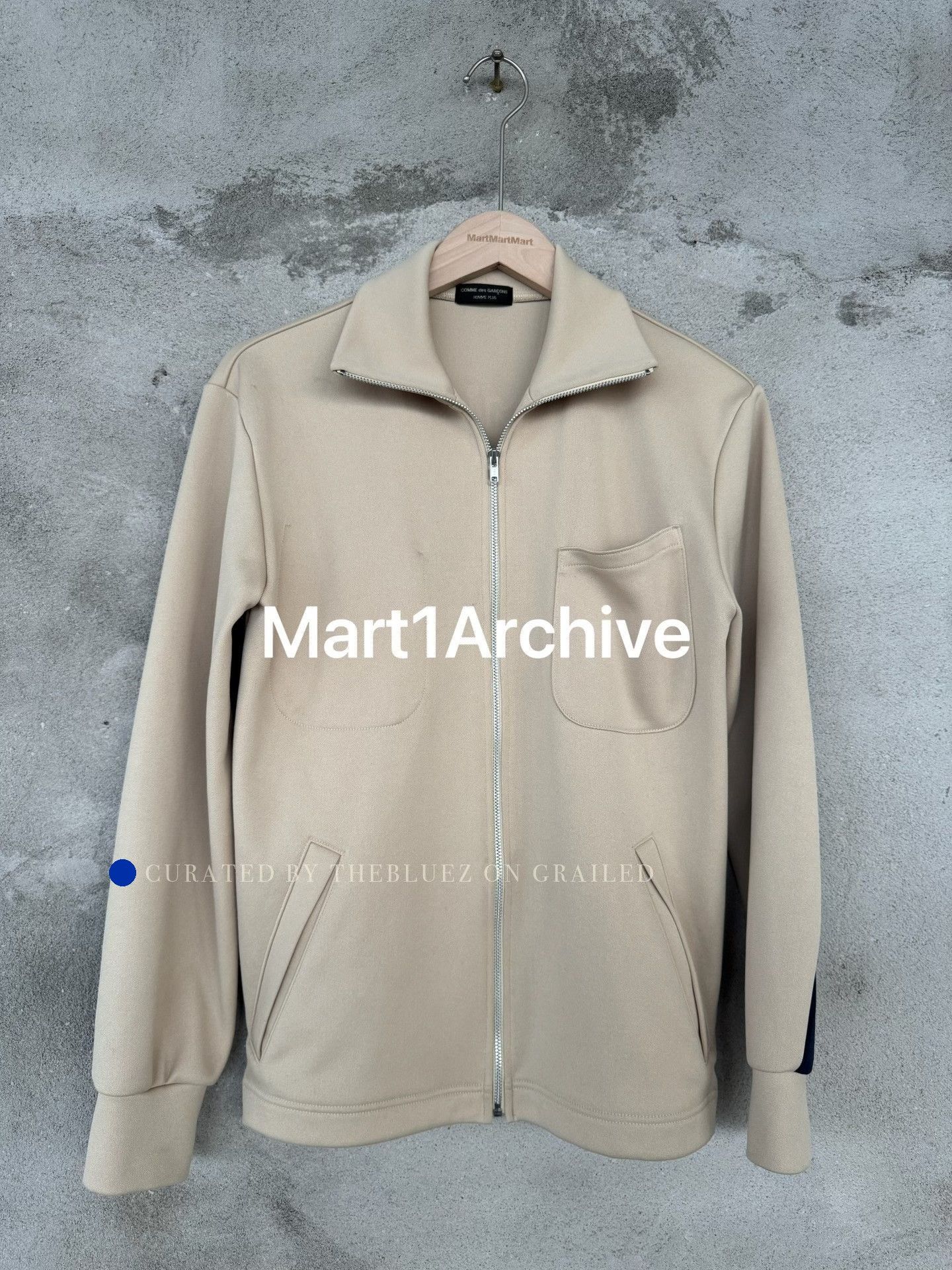 Comme des Garcons Beige Light Jacket with Contrast Sleeves M Size US M / EU 48-50 / 2 - 3 Thumbnail