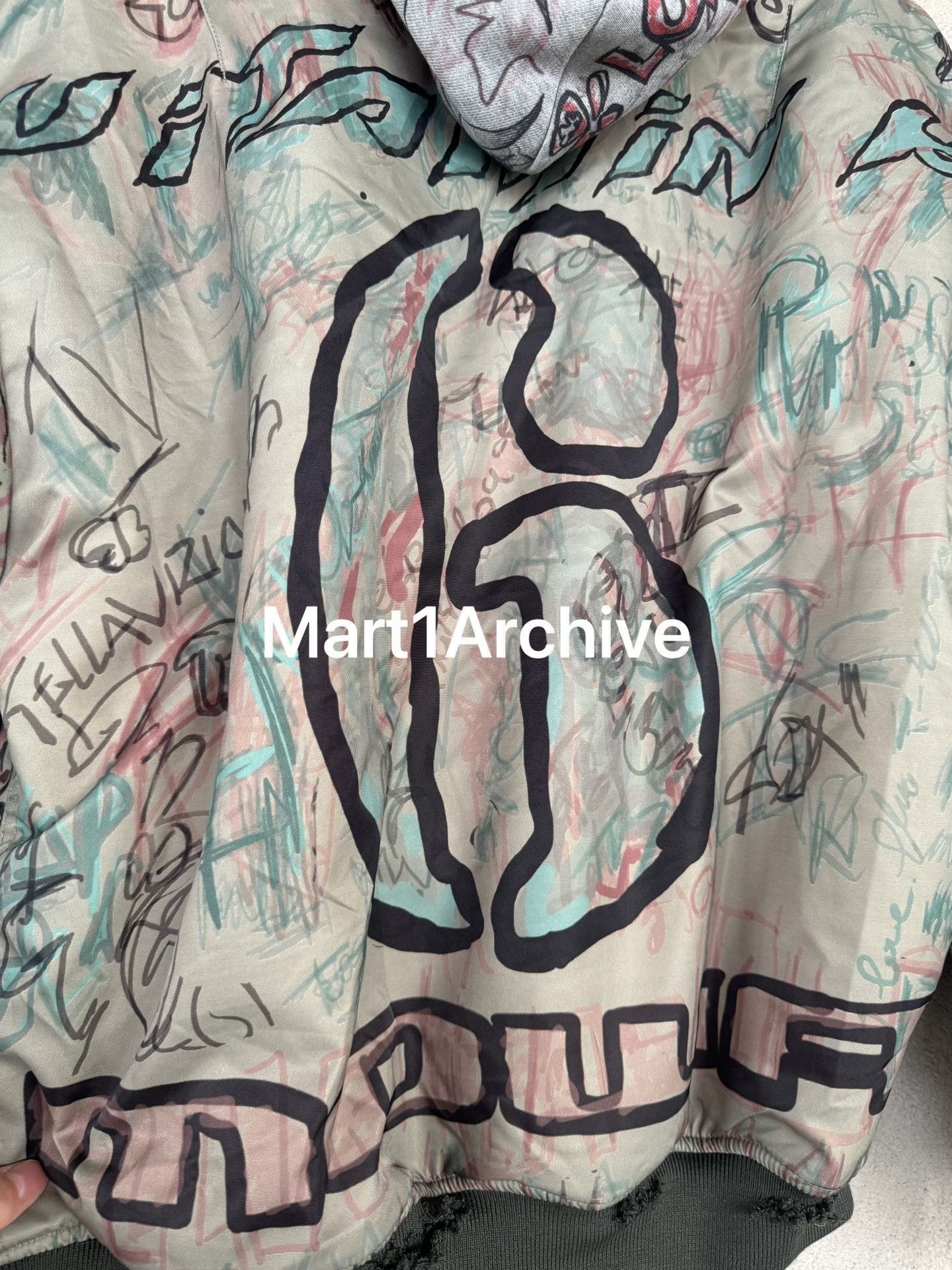 Mowalola Multi Graffiti Print Hooded Bomber Jacket S Size US S / EU 44-46 / 1 - 4 Thumbnail