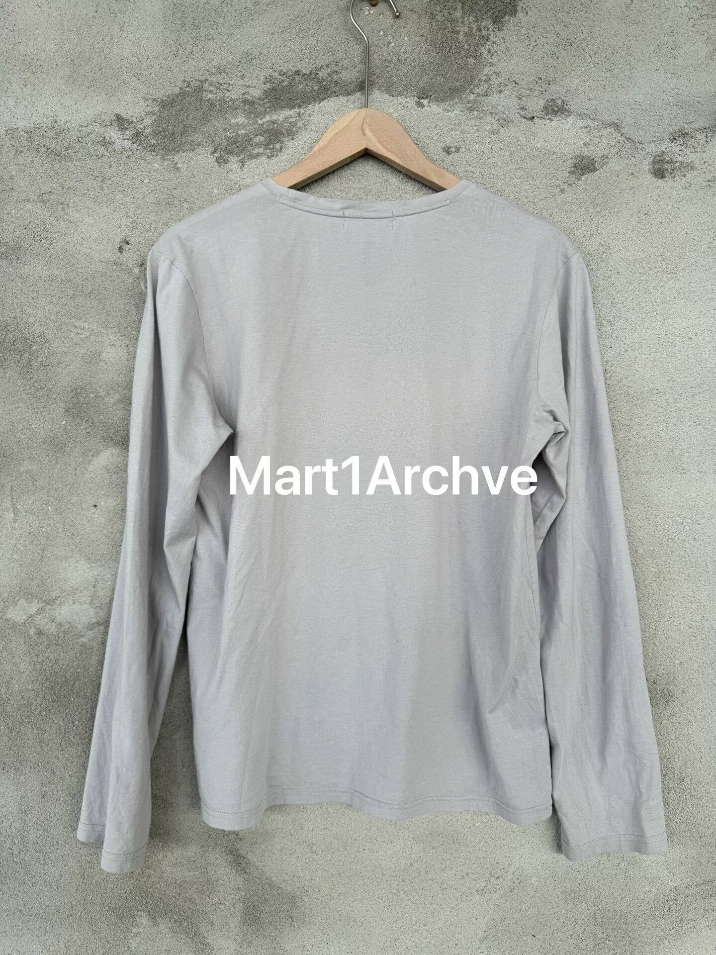 Comme des Garcons Gray Long Sleeve Mona Lisa Popsicle Graphic Tee Size US L / EU 52-54 / 3 - 3 Thumbnail