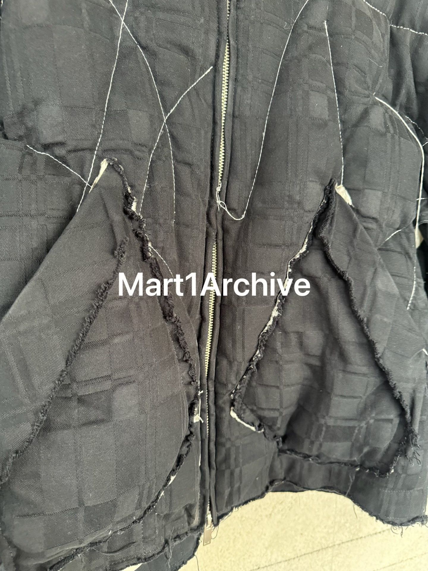 Sulvam Black Quilted Zip-Up Jacket with Stitch Details Size US S / EU 44-46 / 1 - 5 Thumbnail