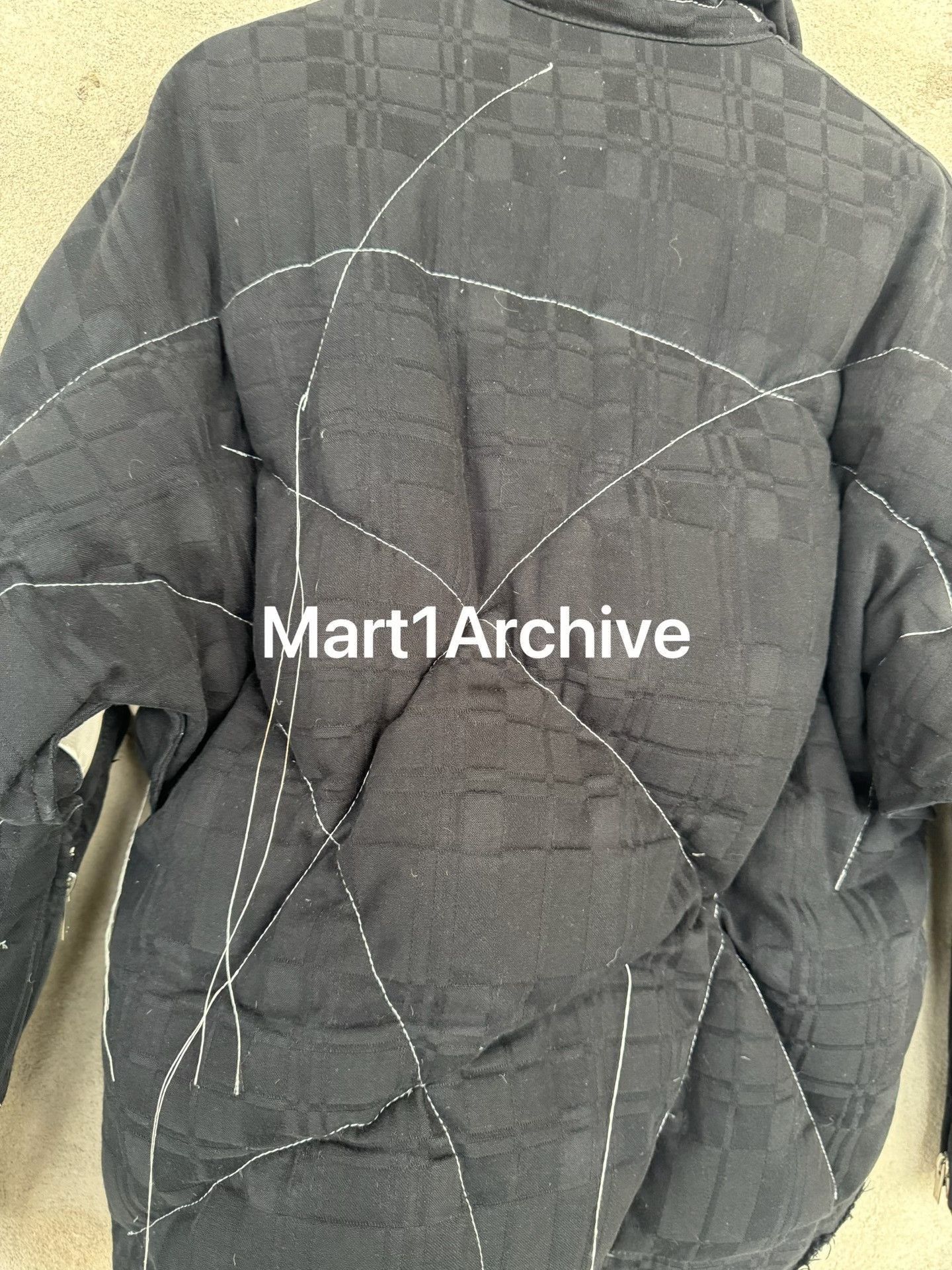 Sulvam Black Quilted Zip-Up Jacket with Stitch Details Size US S / EU 44-46 / 1 - 4 Thumbnail