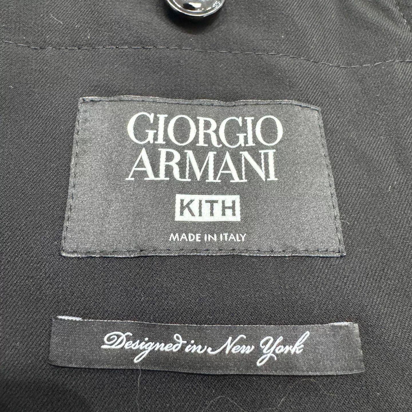 Giorgio Armani Black Long Button-Front Coat Size L Size US L / EU 52-54 / 3 - 4 Thumbnail