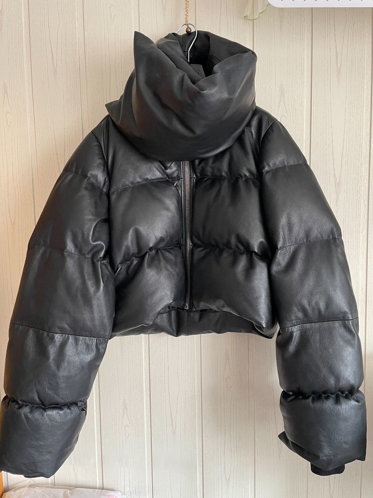 Rick Owens Black Puffer Jacket with High Collar Size US XXS / EU 40 - 2 Thumbnail