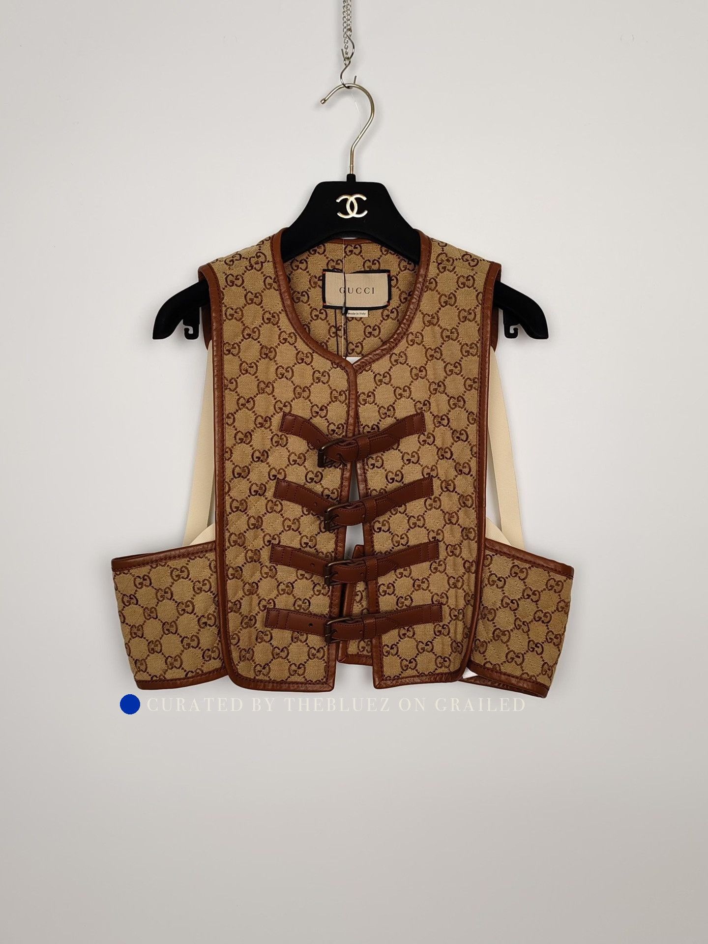 Gucci Beige Patterned Buckle-Front Vest Size US M / EU 48-50 / 2 - 2 Thumbnail