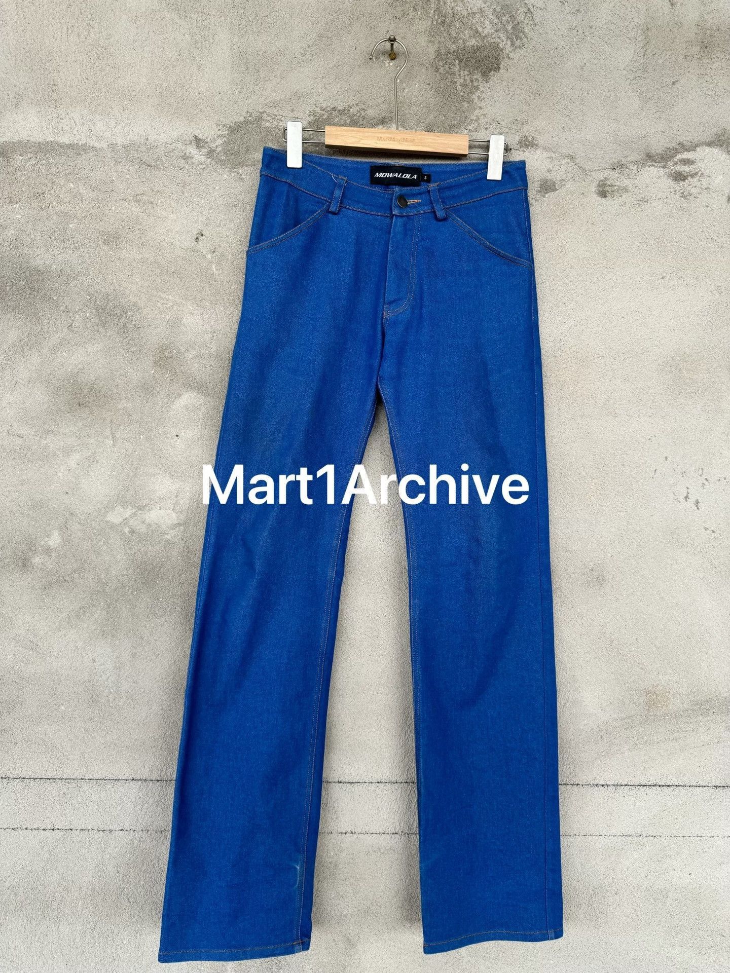Mowalola Blue Denim Pants Size 30 Size US 30 / EU 46 - 2 Thumbnail