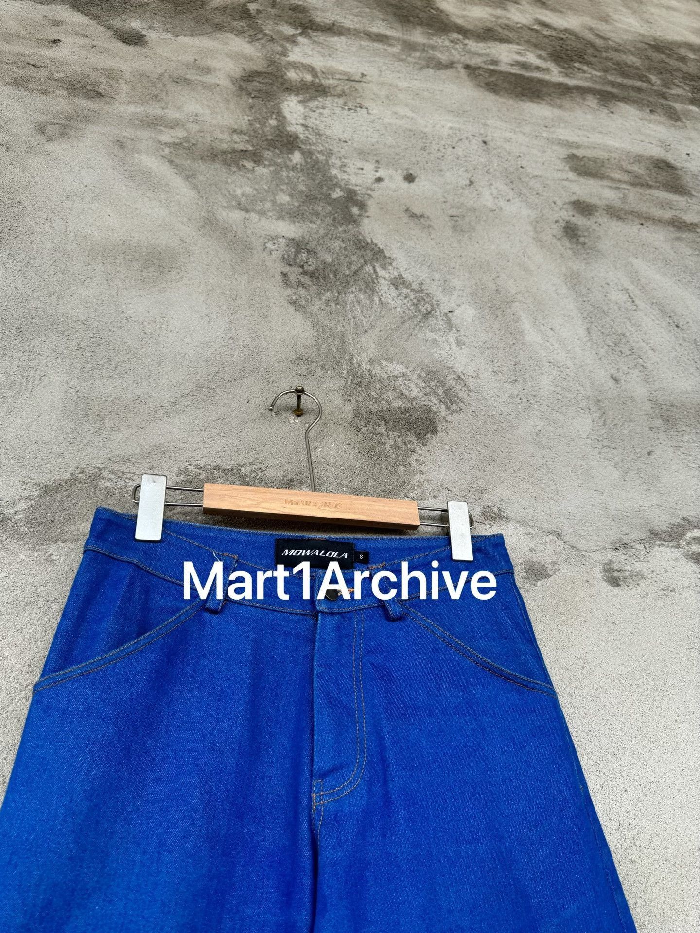 Mowalola Blue Denim Pants Size 30 Size US 30 / EU 46 - 4 Thumbnail
