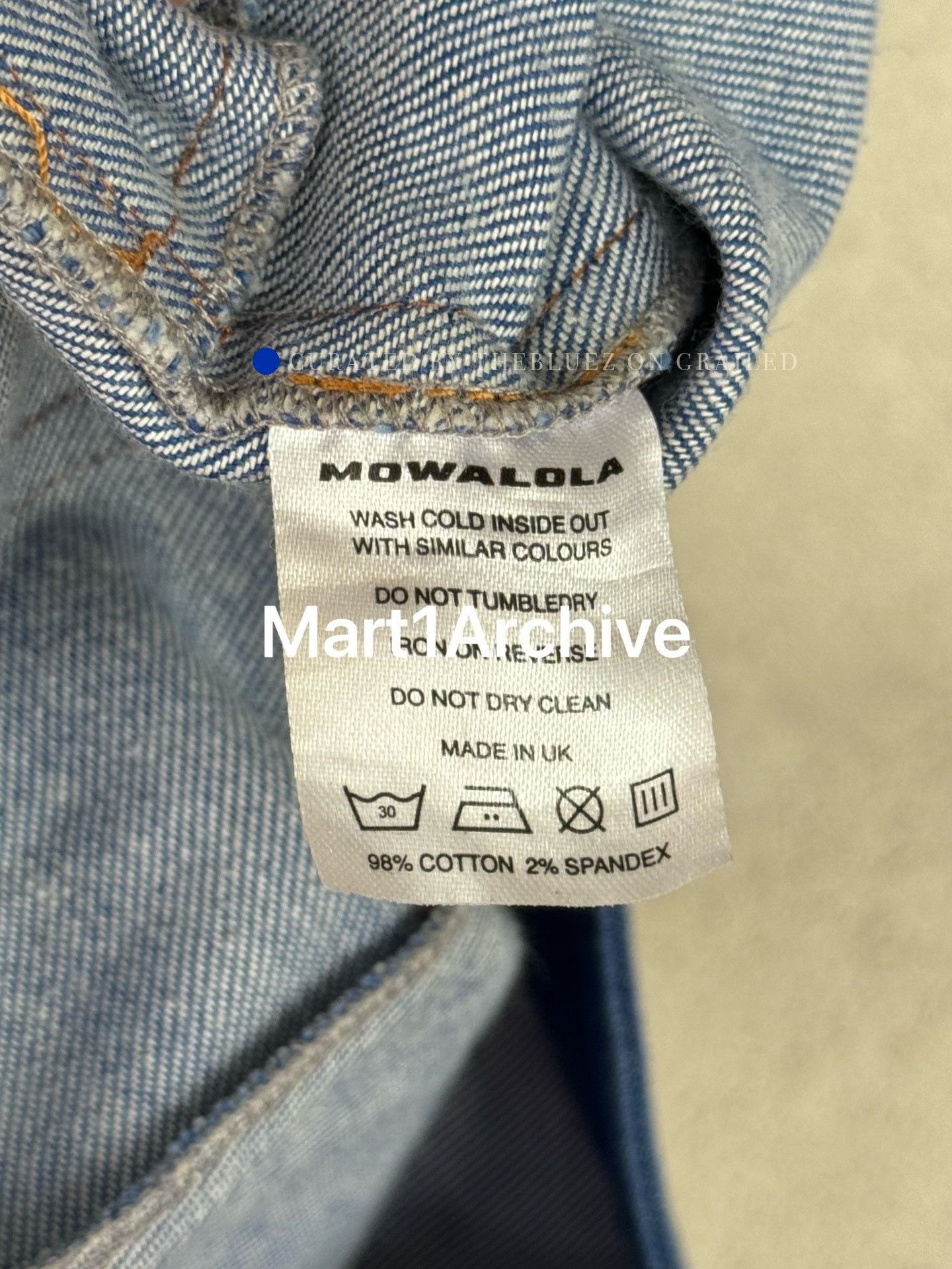 Mowalola Blue Denim Pants Size 30 Size US 30 / EU 46 - 7 Thumbnail