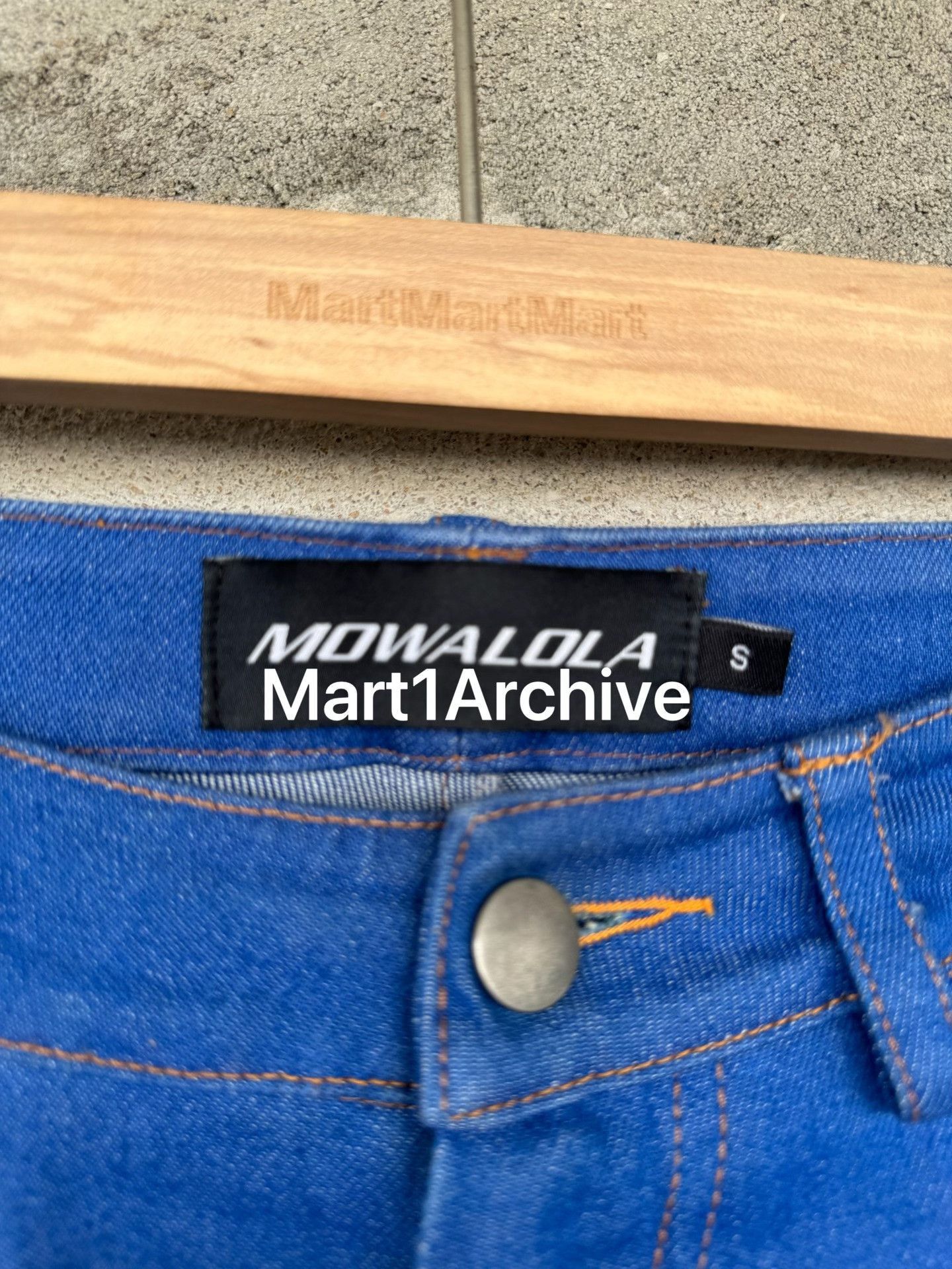 Mowalola Blue Denim Pants Size 30 Size US 30 / EU 46 - 6 Thumbnail