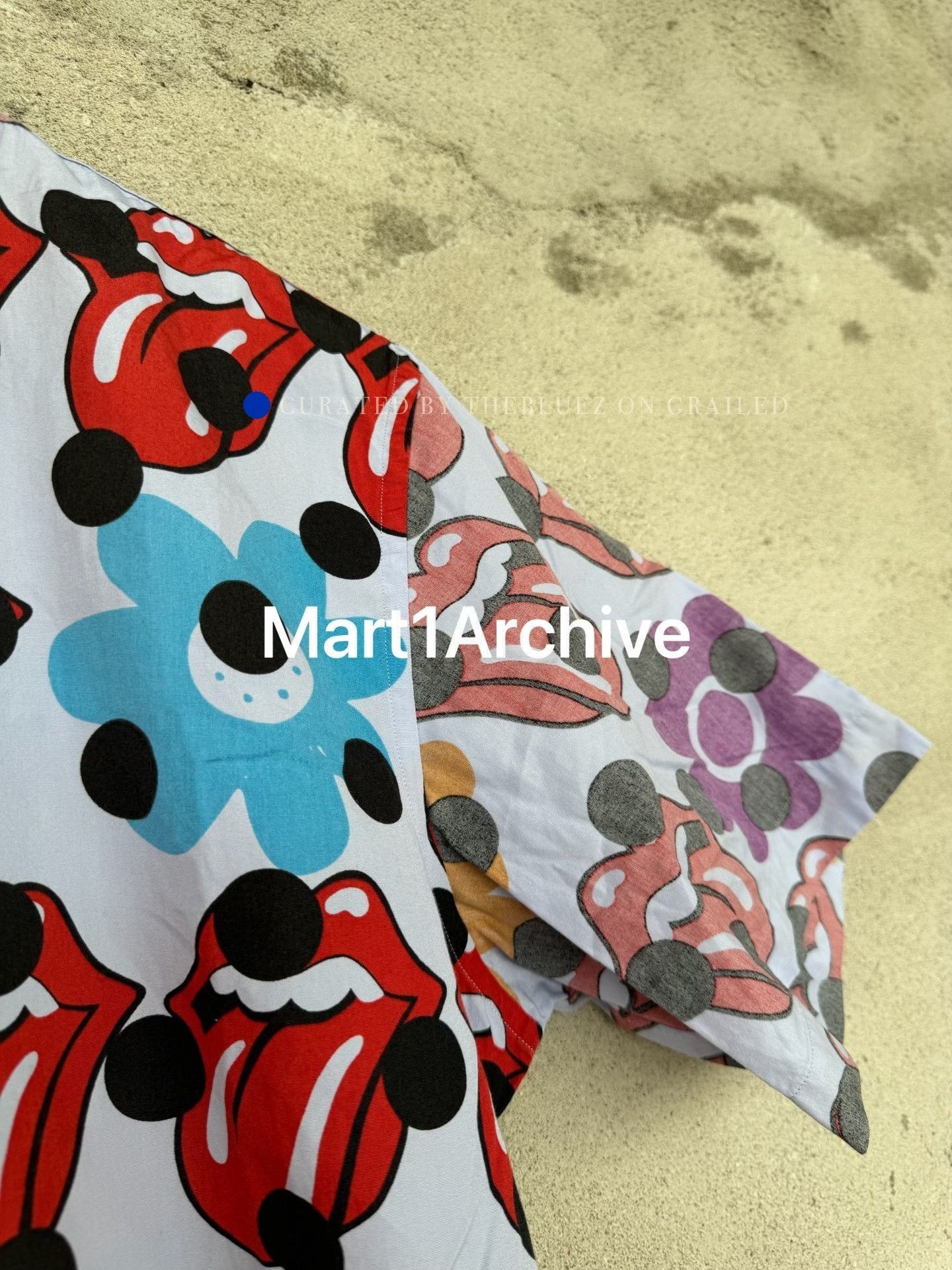 Comme des Garcons Multi Colored Lip and Flower Print Short Sleeve Shirt Size US S / EU 44-46 / 1 - 6 Thumbnail