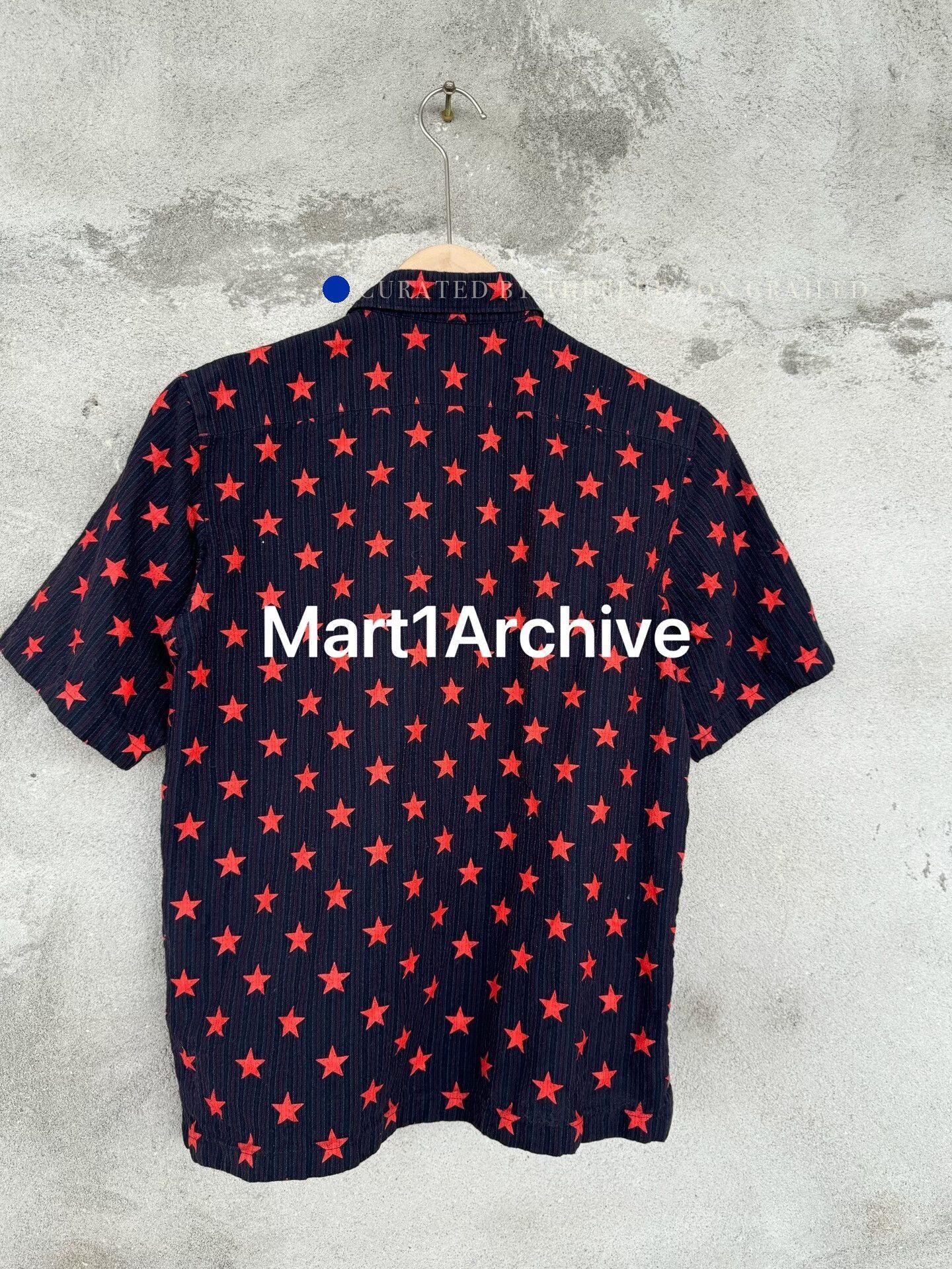 Junya Watanabe Black Short Sleeve Star Print Button-Up Shirt Size US M / EU 48-50 / 2 - 3 Thumbnail