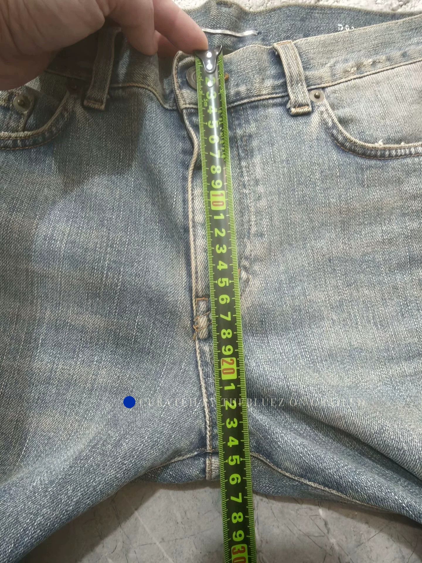 Saint Laurent Paris Blue Distressed Denim Jeans Size 32 Size US 32 / EU 48 - 7 Thumbnail