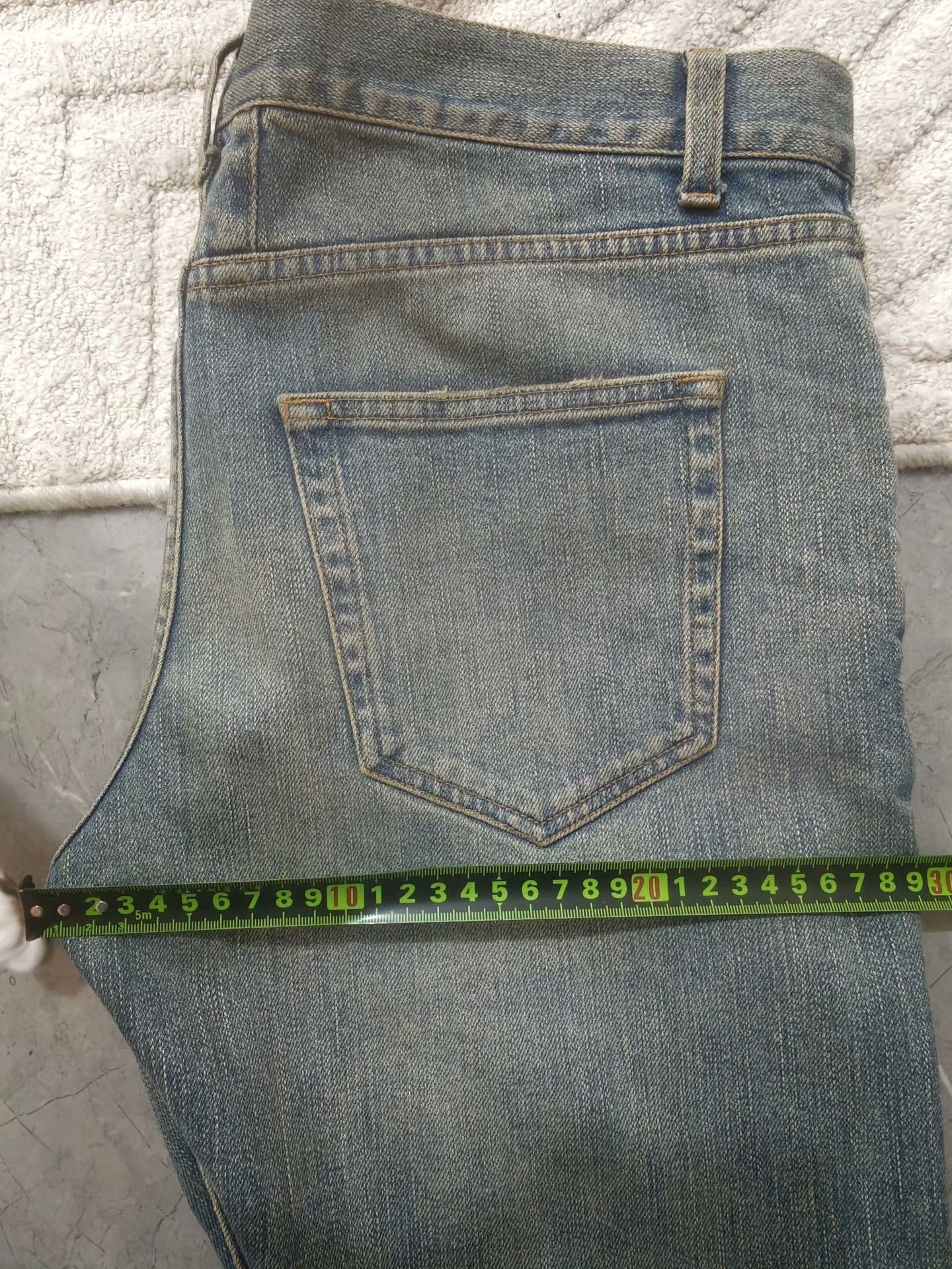 Saint Laurent Paris Blue Distressed Denim Jeans Size 32 Size US 32 / EU 48 - 8 Thumbnail