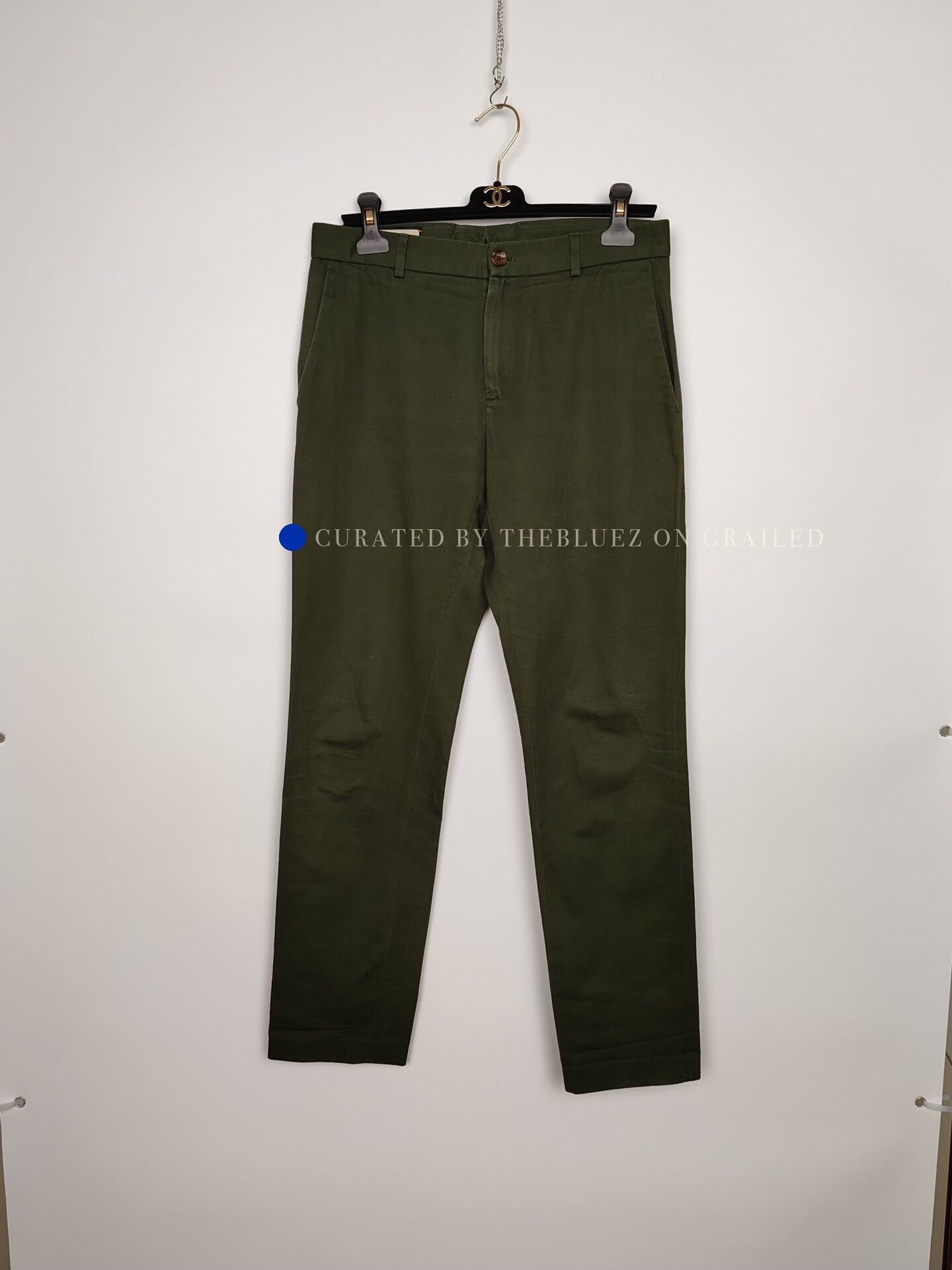 Gucci Green Casual Pants Size 28 Size US 28 / EU 44 - 2 Thumbnail