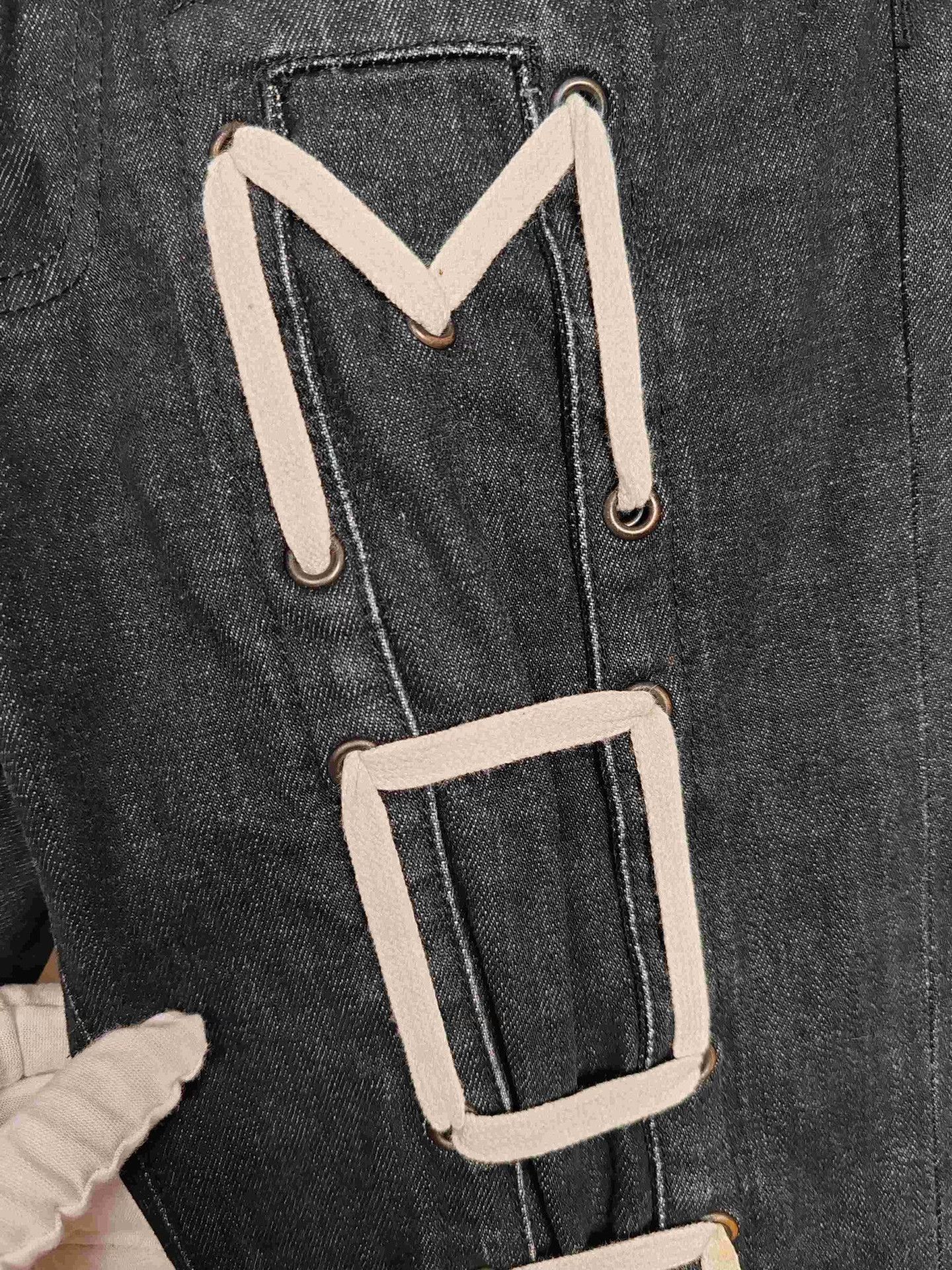 Gucci Black Denim Jeans with Embroidered Text Size 30 Size US 30 / EU 46 - 5 Thumbnail