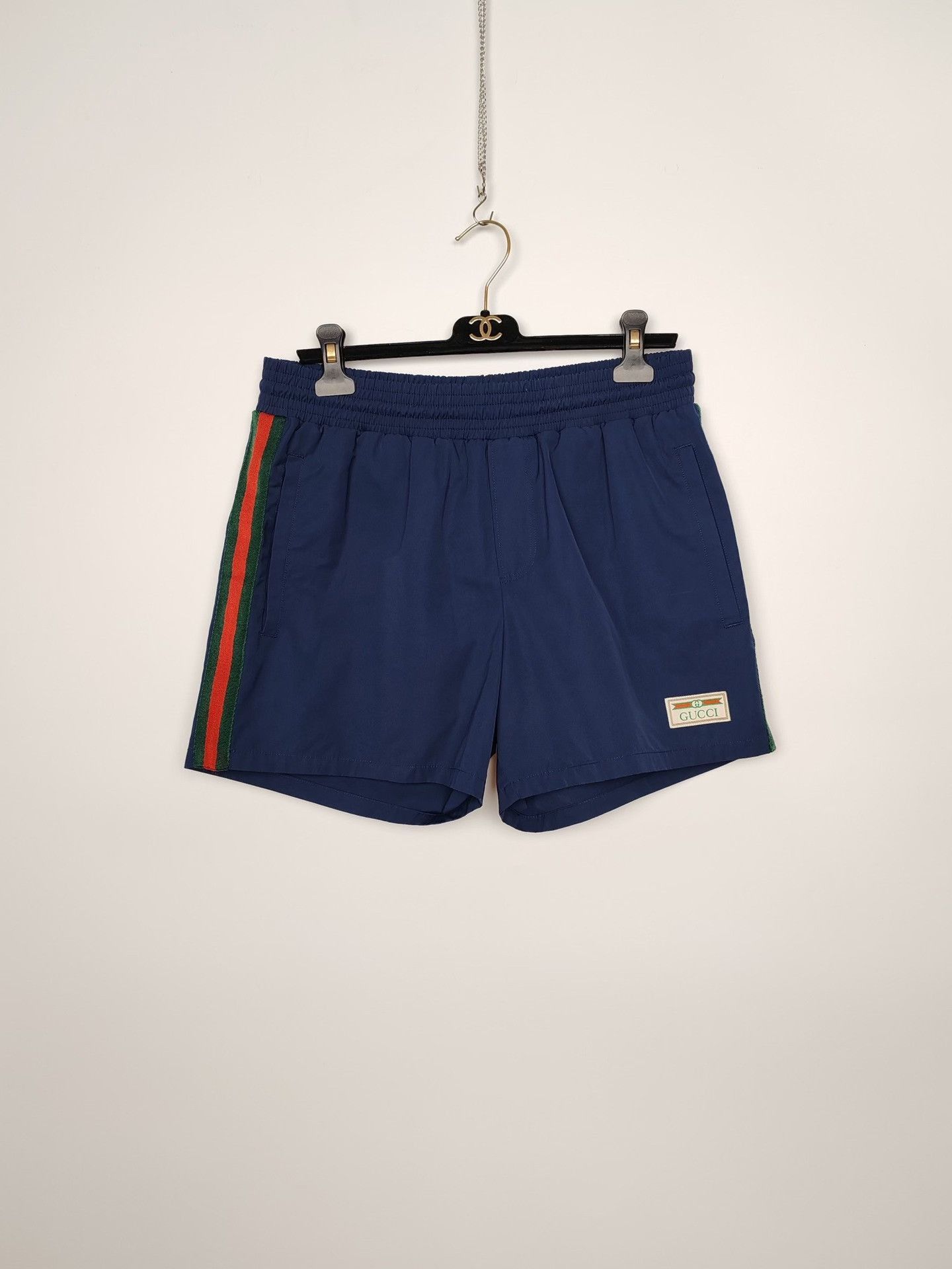 Gucci Blue Striped Casual Shorts Size US 34 / EU 50 - 2 Thumbnail