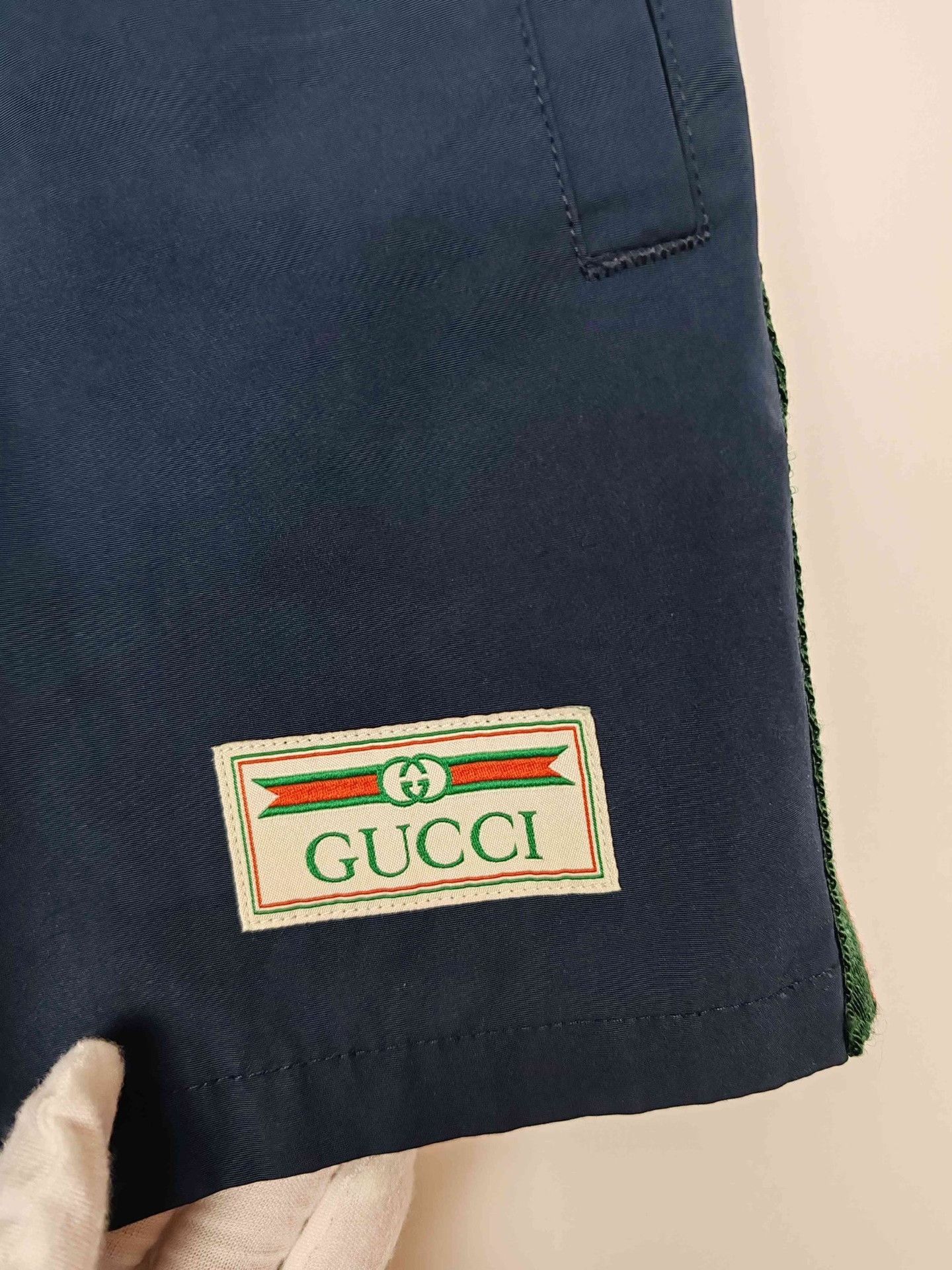 Gucci Blue Striped Casual Shorts Size US 34 / EU 50 - 5 Thumbnail