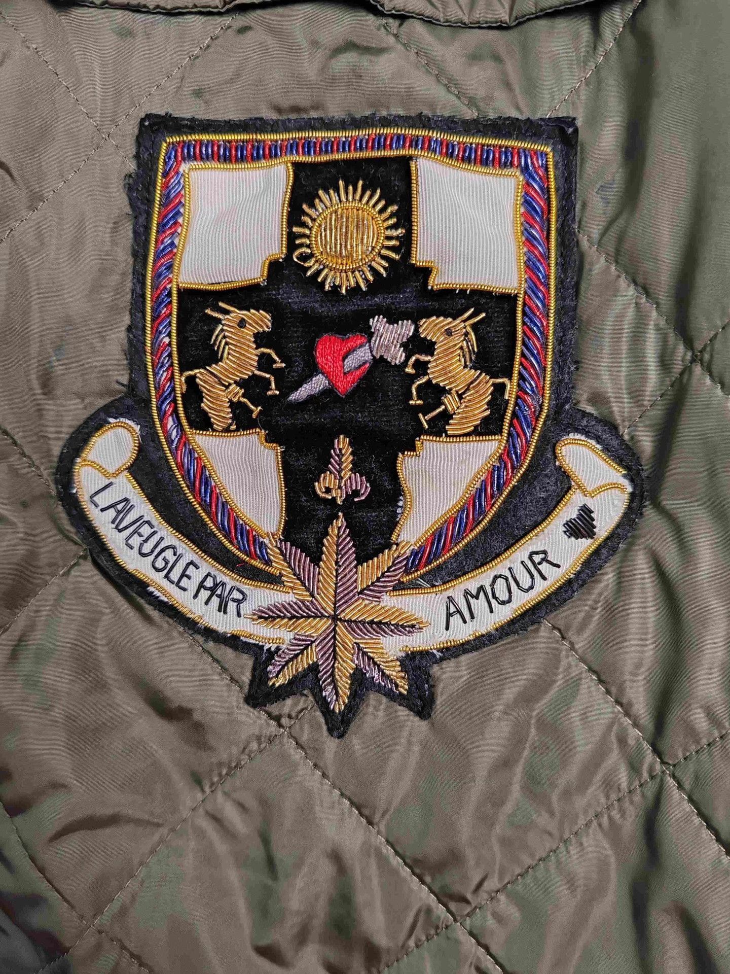 Gucci Green Quilted Jacket with Corduroy Collar and Embroidered Size US S / EU 44-46 / 1 - 6 Thumbnail