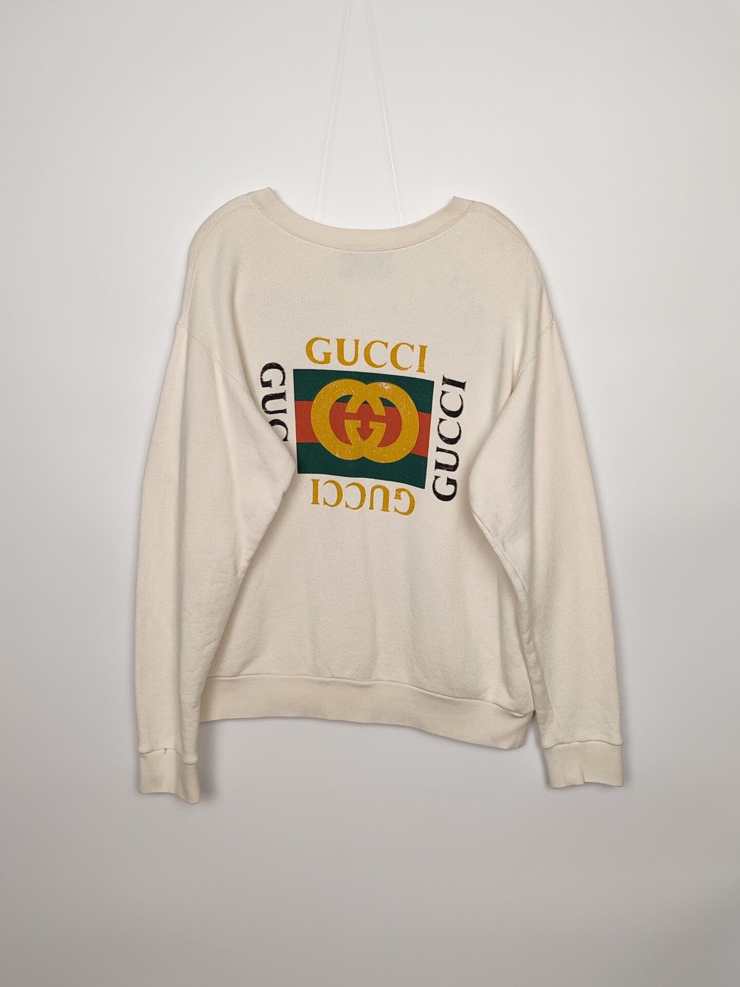 Gucci White Tiger Print Long Sleeve Sweatshirt Size US S / EU 44-46 / 1 - 3 Thumbnail