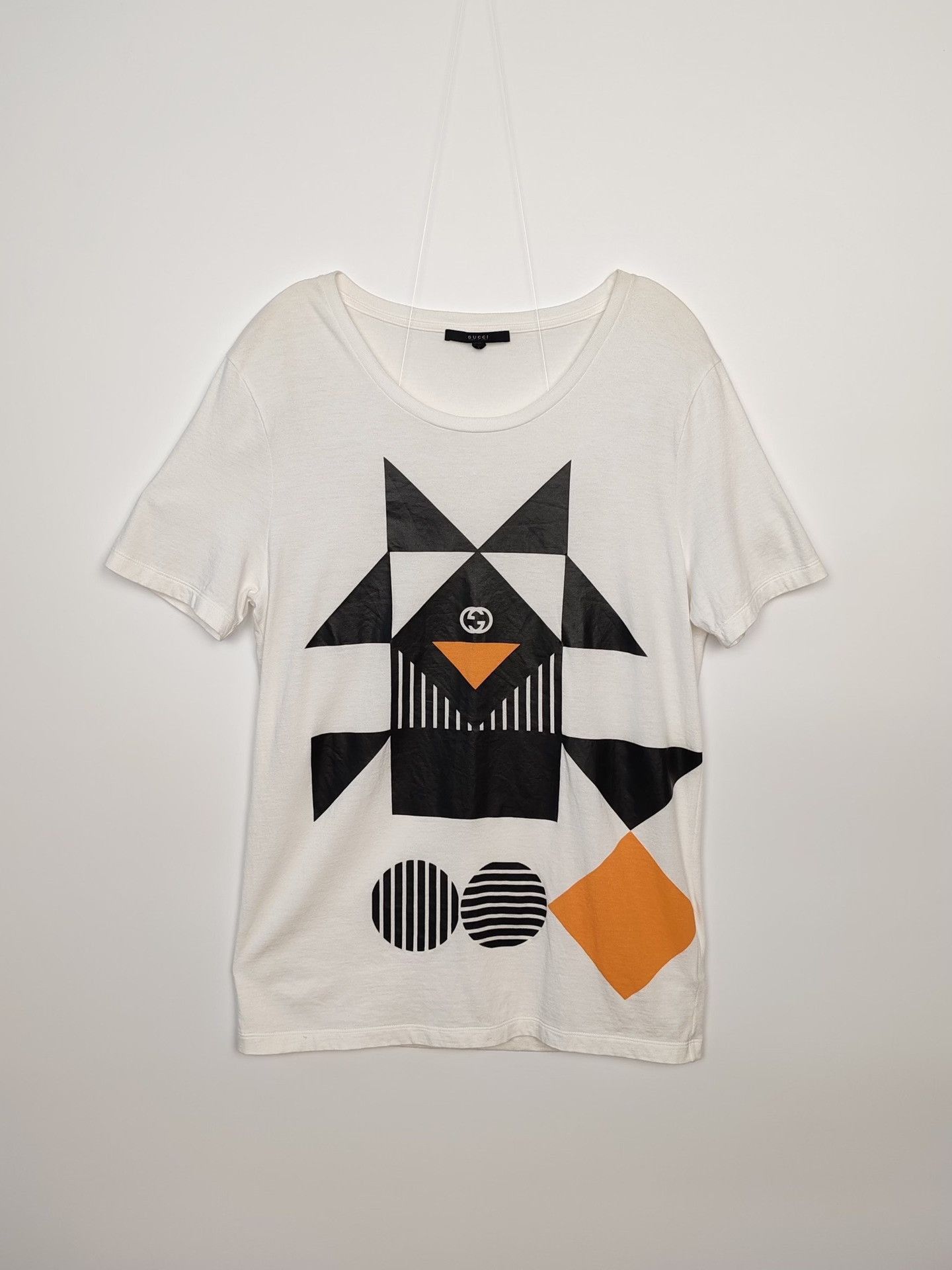 Gucci White Geometric Print Short Sleeve Shirt Size US XL / EU 56 / 4 - 2 Thumbnail