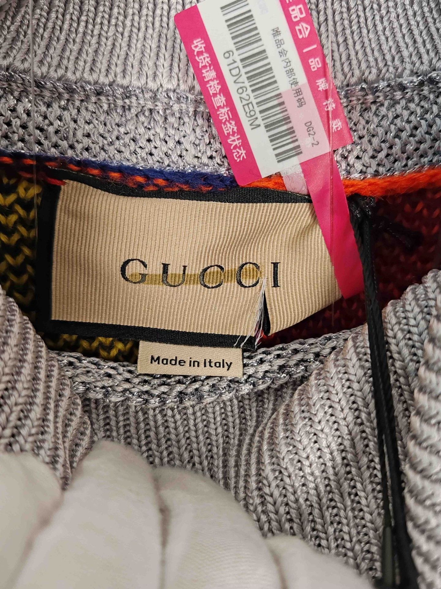 Gucci Multi-Color Striped Turtleneck Sweater Size US M / EU 48-50 / 2 - 4 Thumbnail