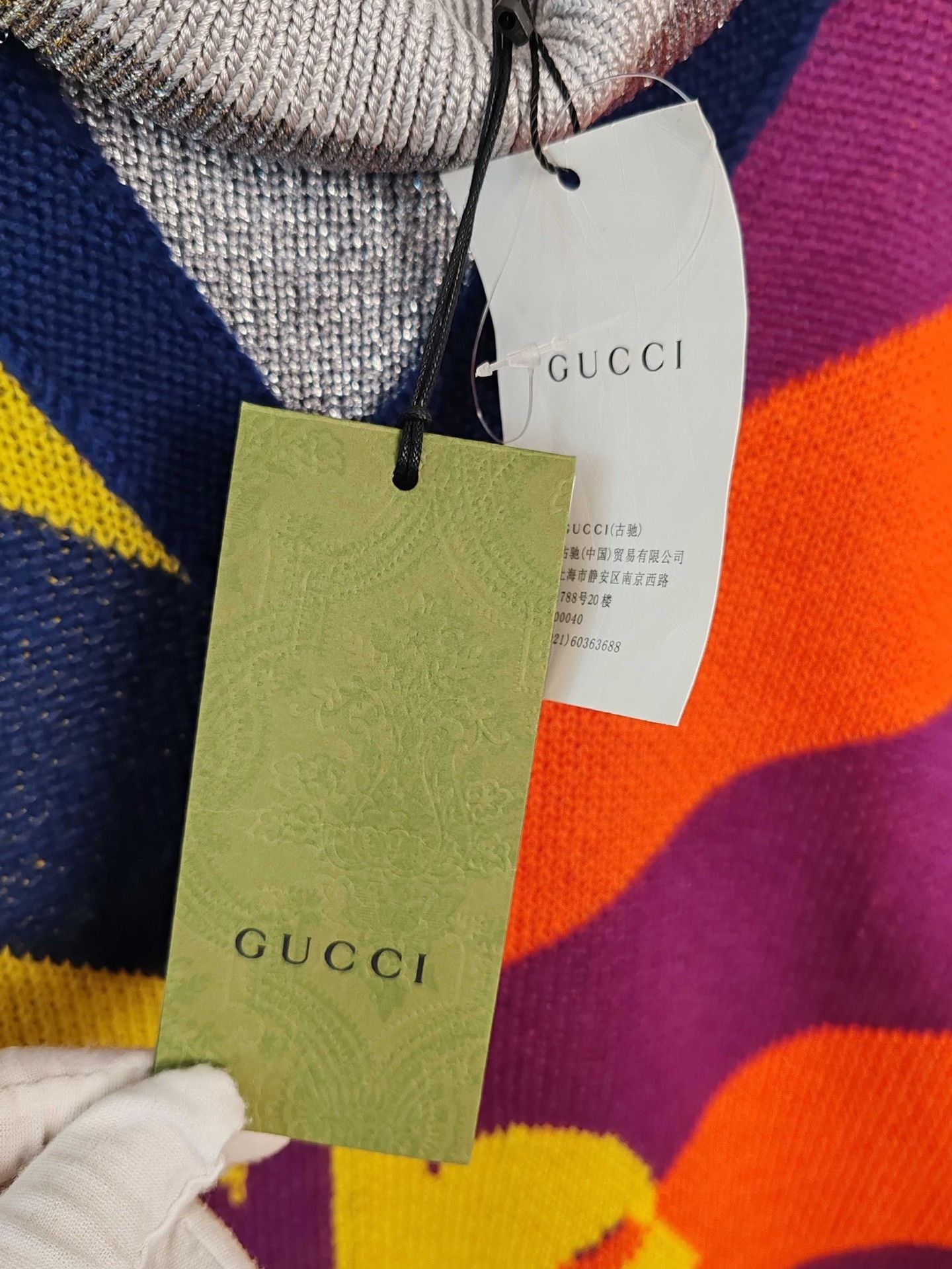 Gucci Multi-Color Striped Turtleneck Sweater Size US M / EU 48-50 / 2 - 5 Thumbnail