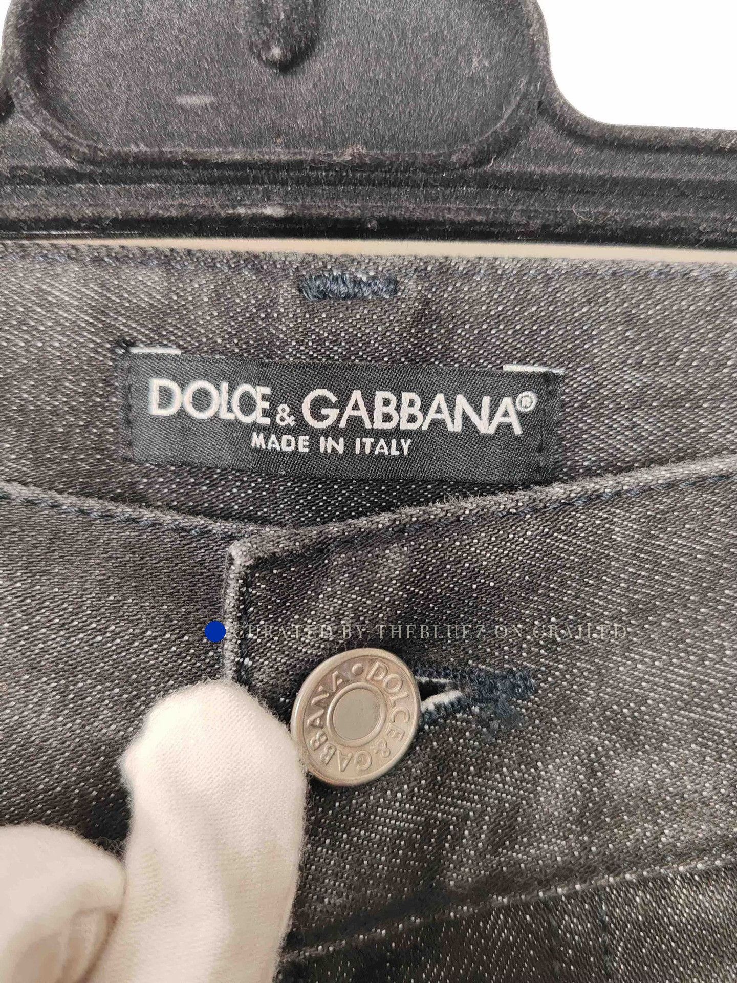 Dolce & Gabbana Black Denim Straight-Leg Pants Size 28 Size US 28 / EU 44 - 4 Thumbnail