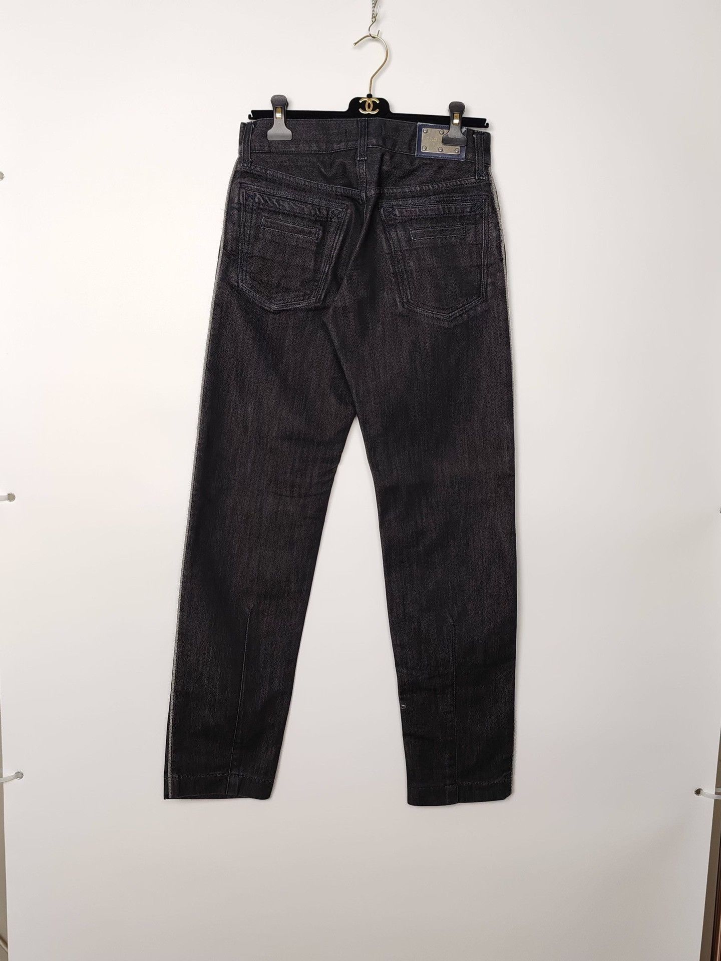 Dolce & Gabbana Black Denim Straight-Leg Pants Size 28 Size US 28 / EU 44 - 3 Thumbnail