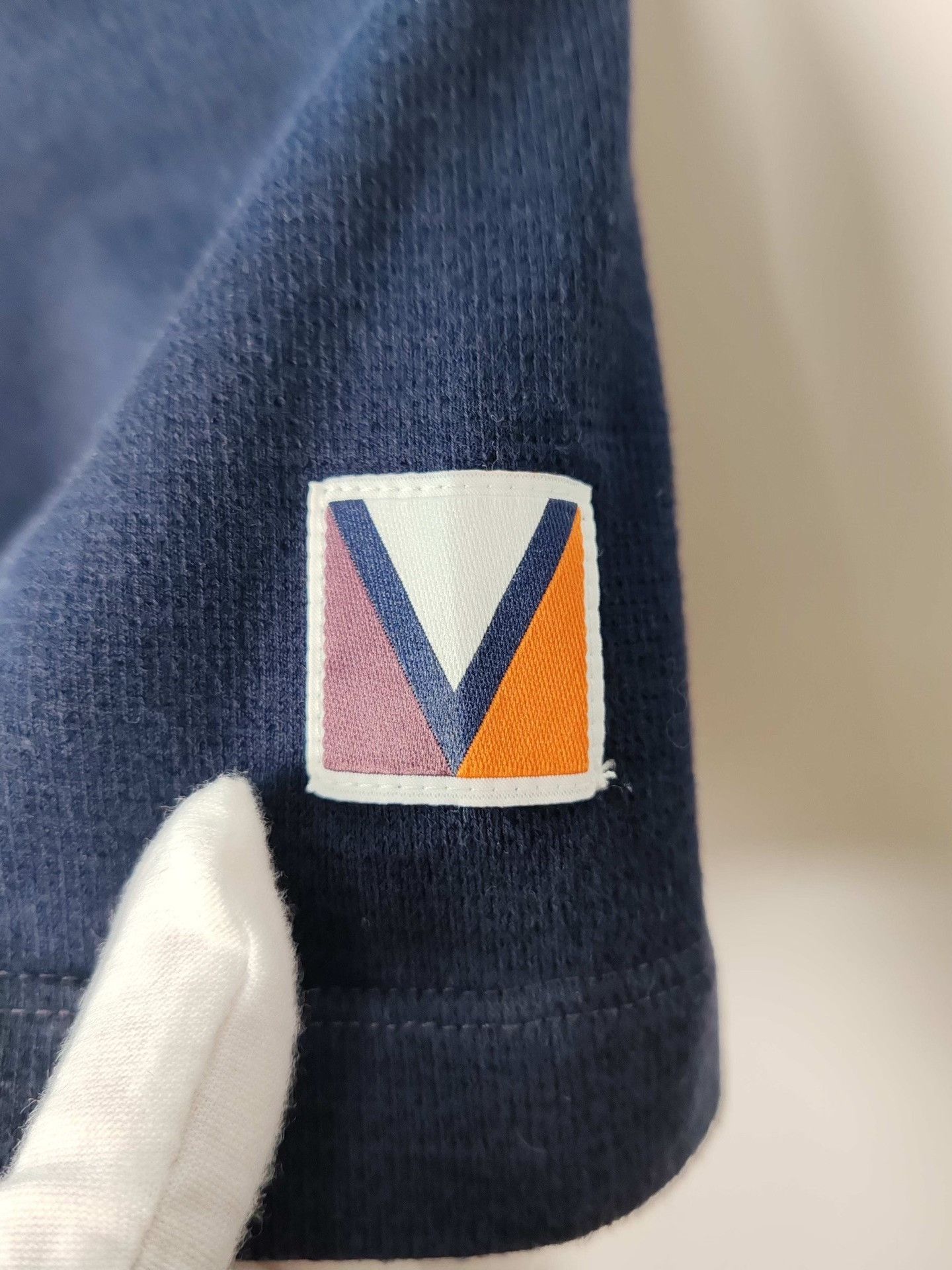 Louis Vuitton Blue Short Sleeve Polo with Striped Hem Size US M / EU 48-50 / 2 - 5 Thumbnail