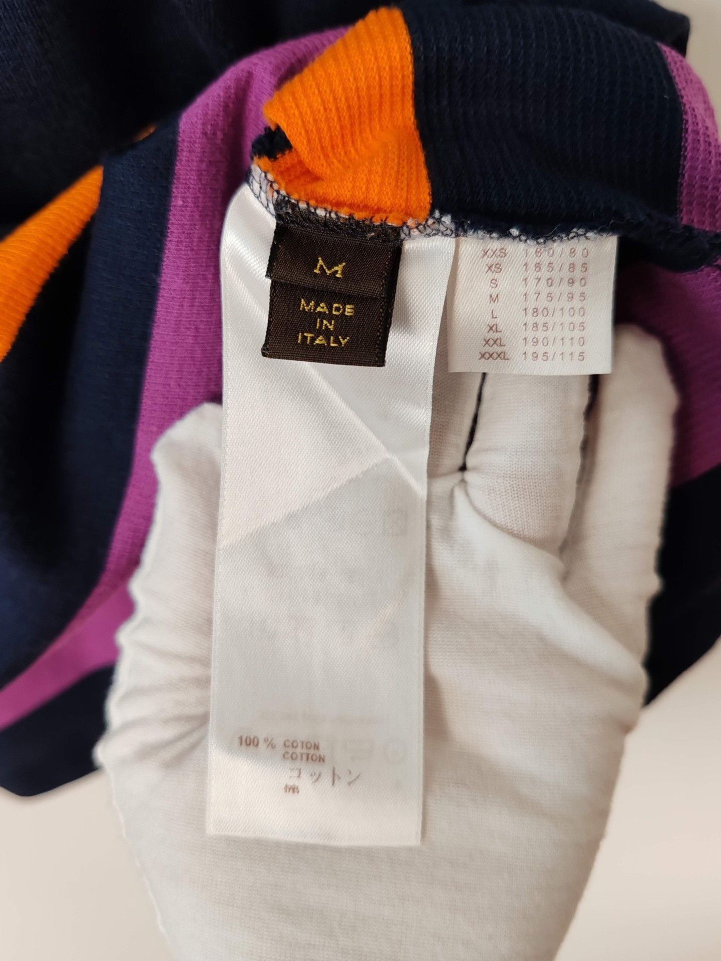Louis Vuitton Blue Short Sleeve Polo with Striped Hem Size US M / EU 48-50 / 2 - 6 Thumbnail