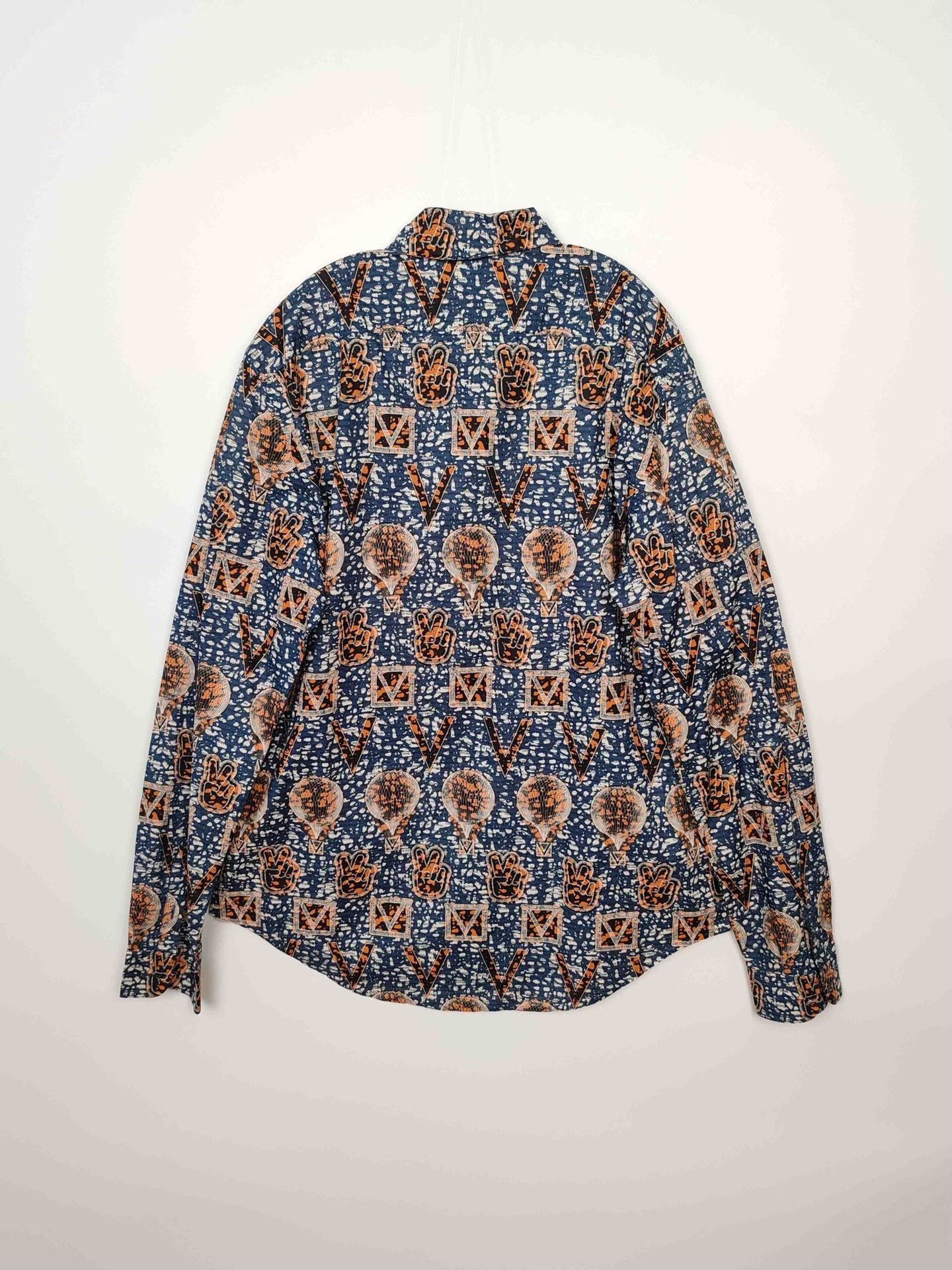 Louis Vuitton Multi-Pattern Long Sleeve Button-Up Shirt Size US XL / EU 56 / 4 - 3 Thumbnail