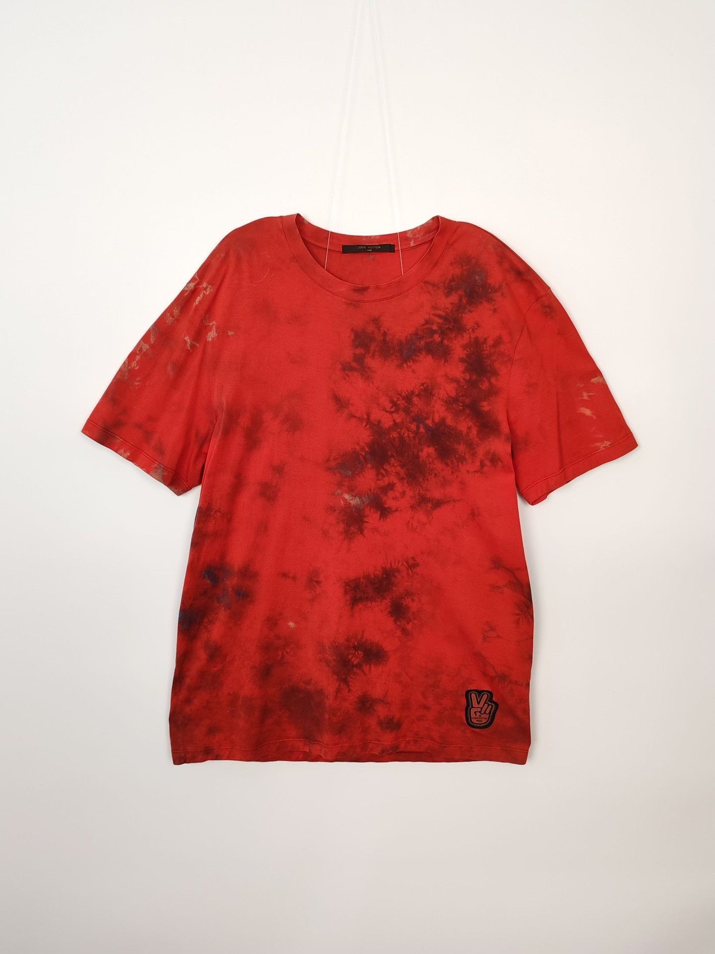 Louis Vuitton Red Tie-Dye Short Sleeve T-Shirt Size US M / EU 48-50 / 2 - 2 Thumbnail